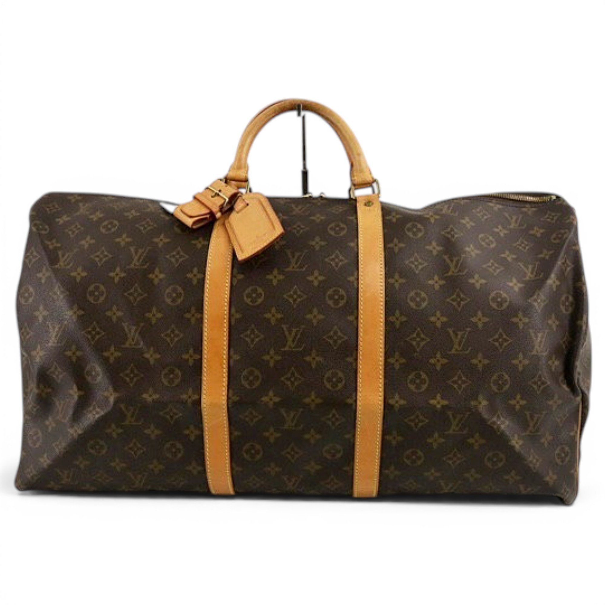 Keepall leather travel bag
