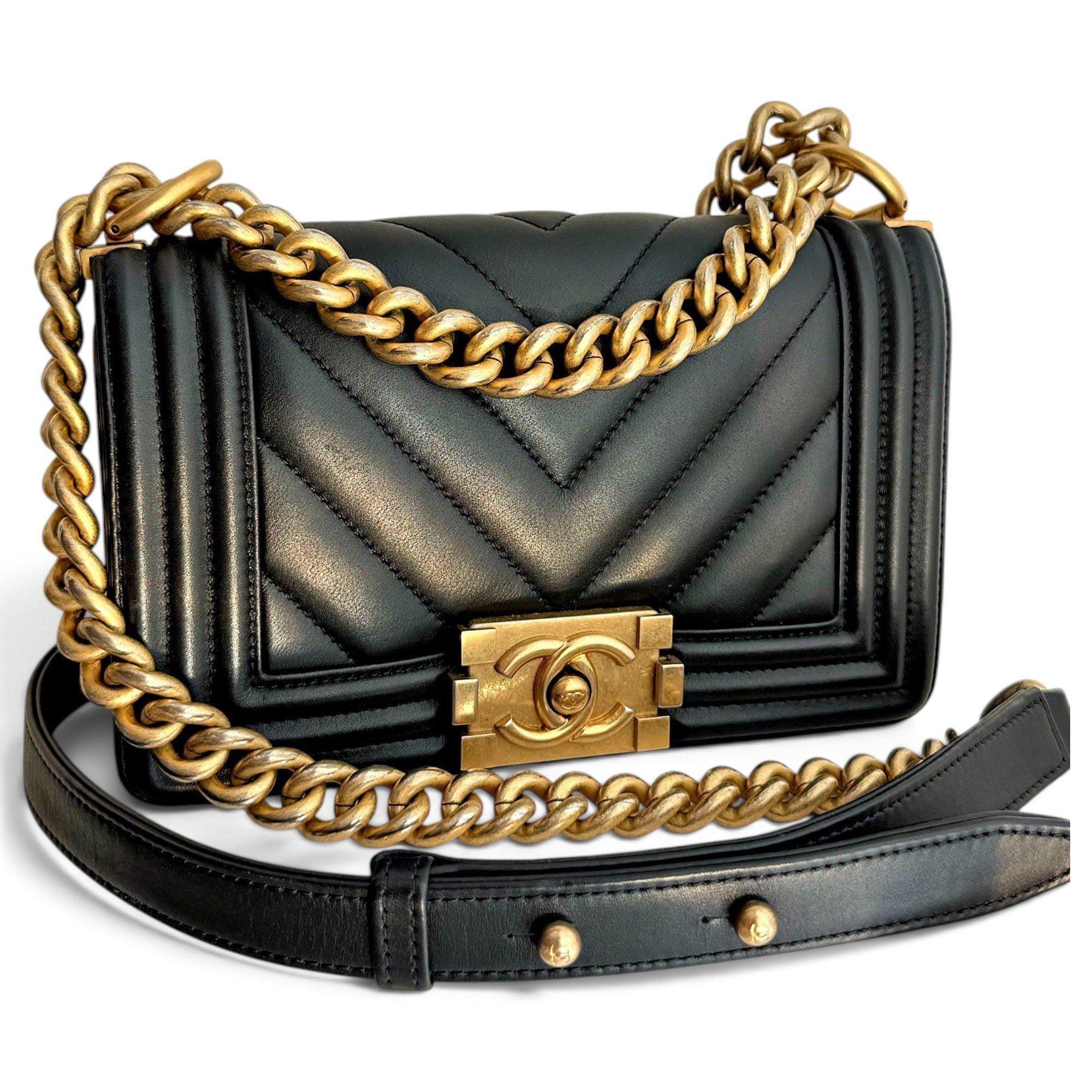 Boy leather crossbody bag