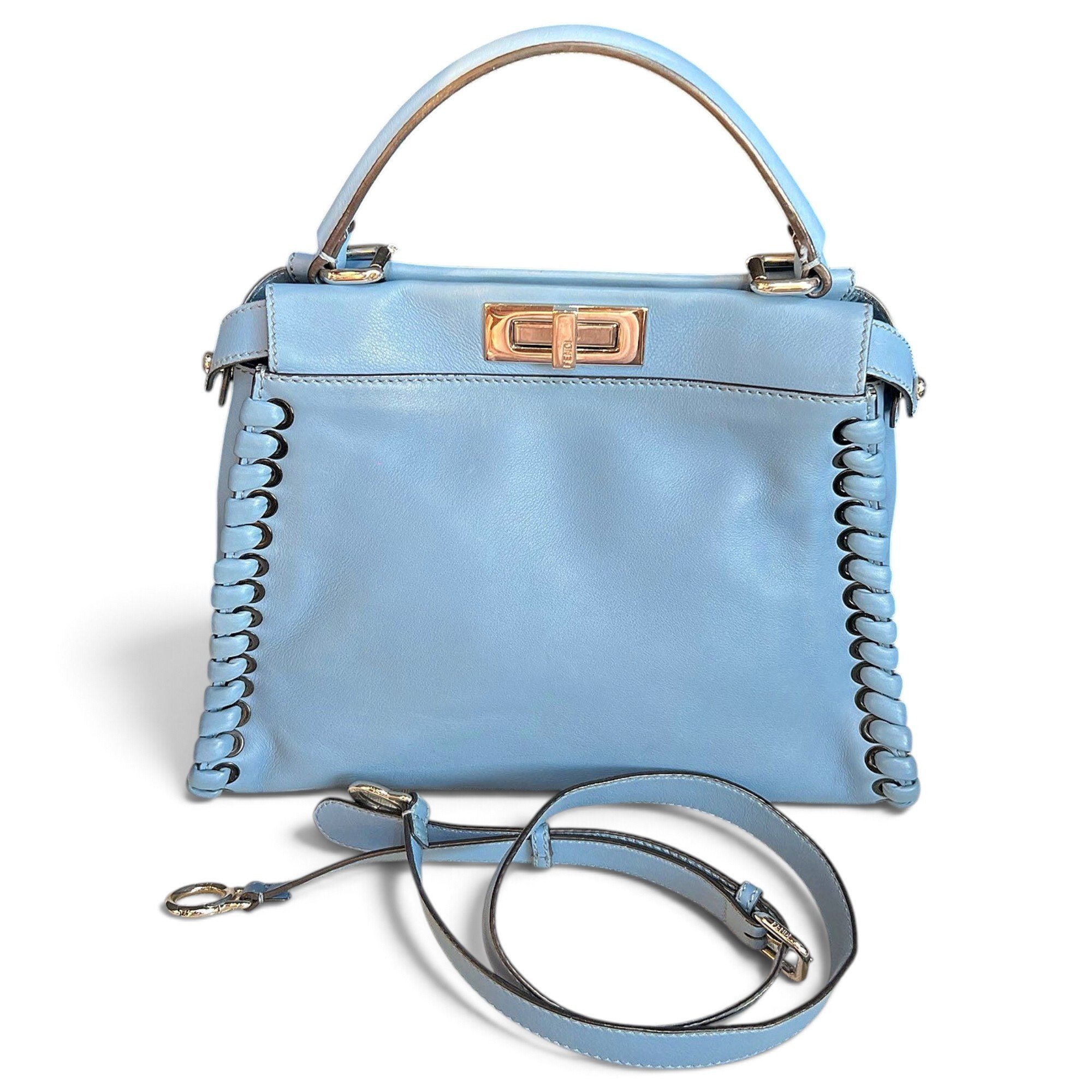 Peekaboo leather handbag