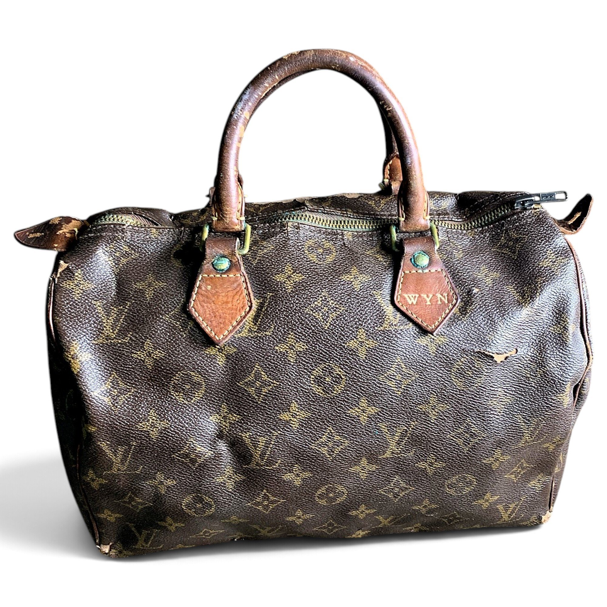 Patent leather handbag