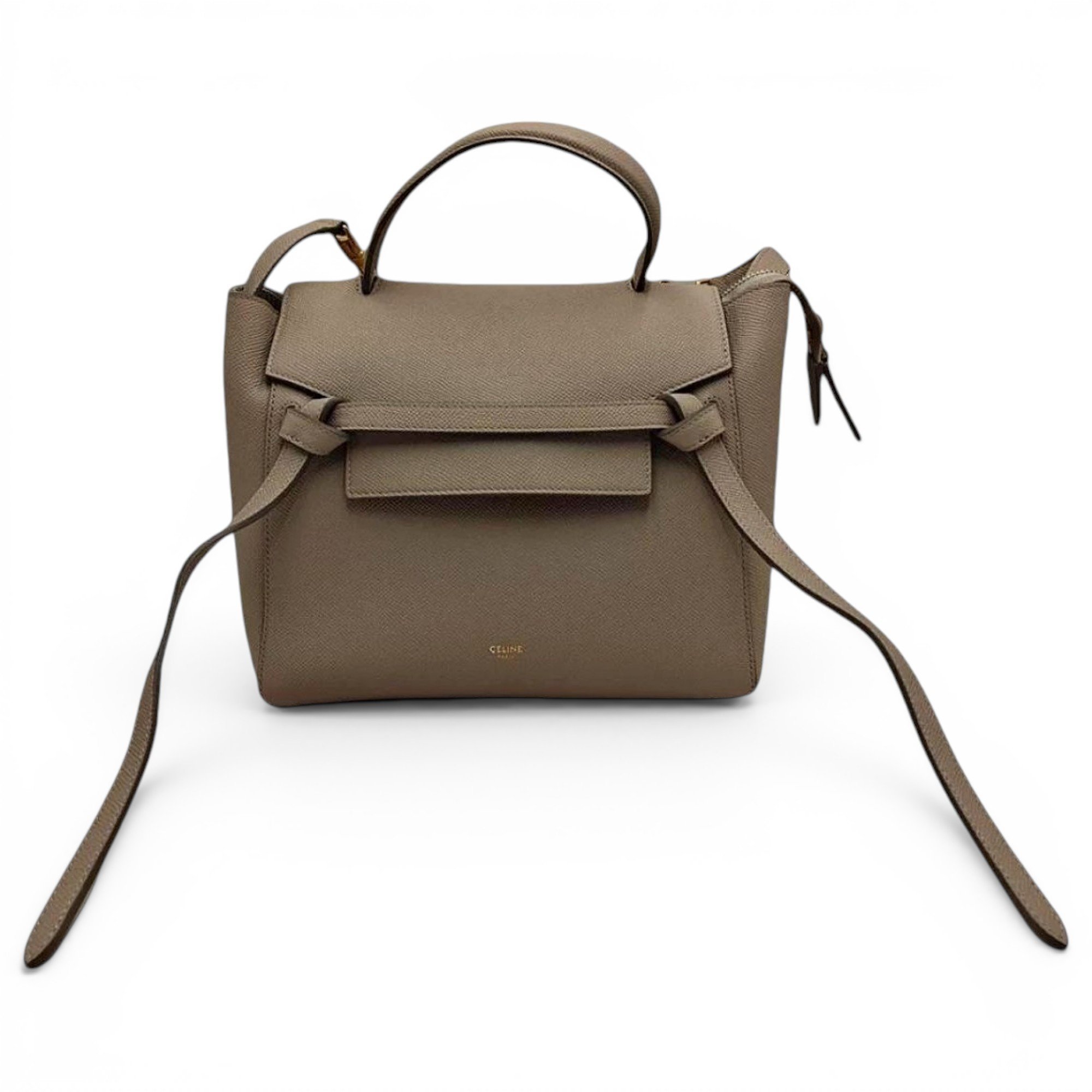 Belt leather handbag