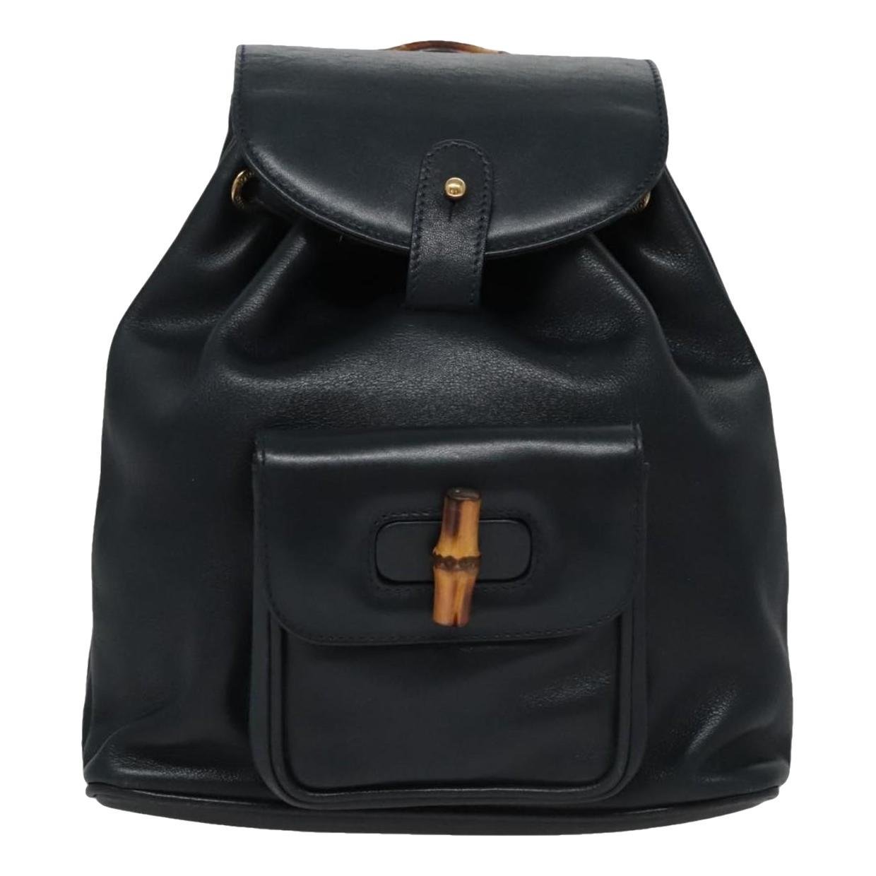 Leather backpack