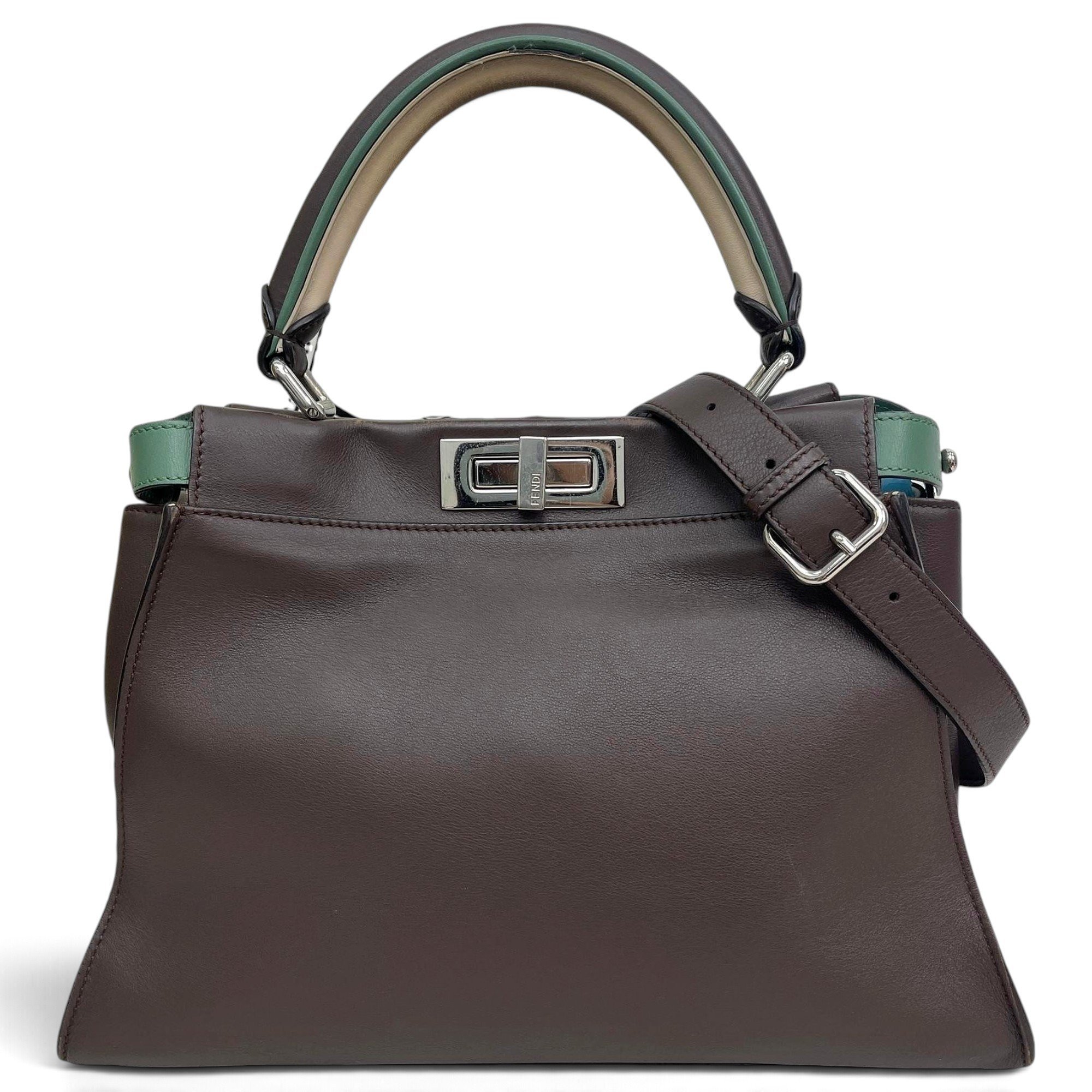 Peekaboo leather handbag