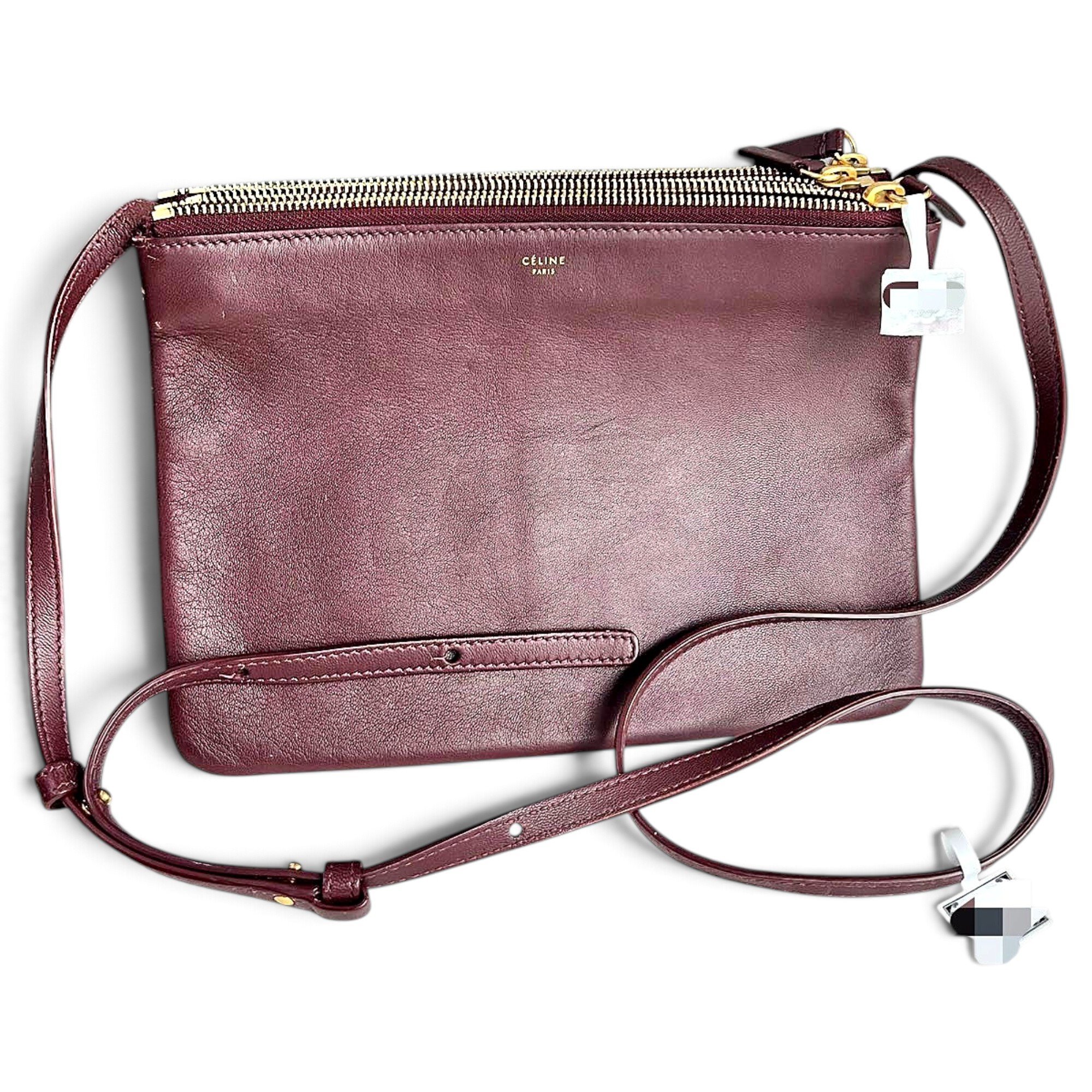 Trio leather crossbody bag