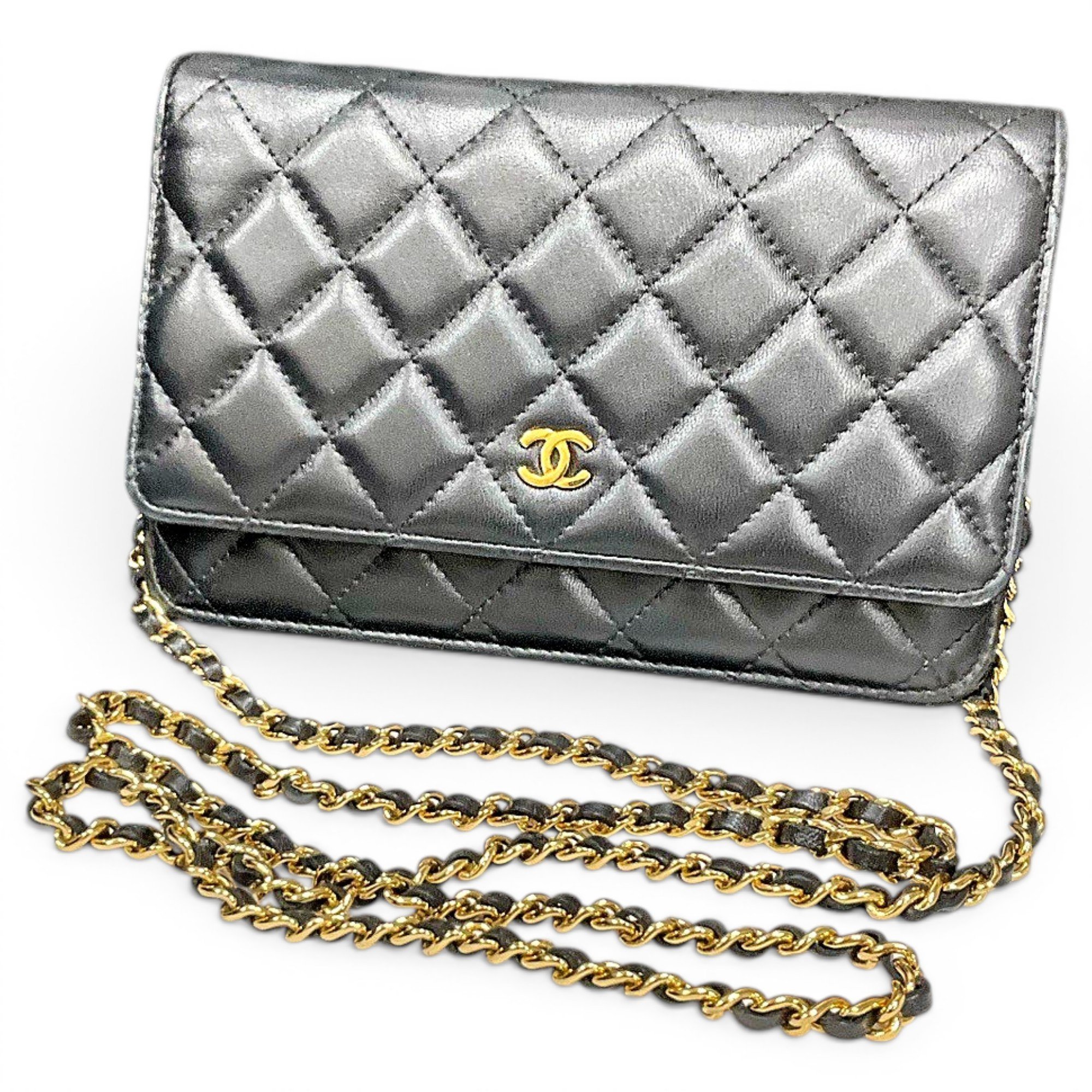 Wallet On Chain Timeless/Classique leather handbag