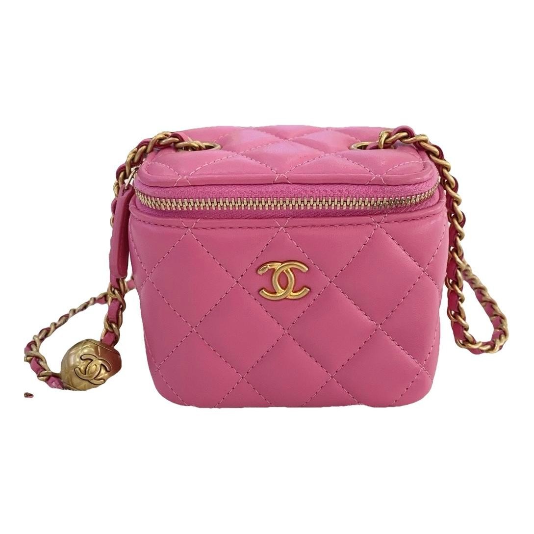 Trendy CC Vanity leather handbag