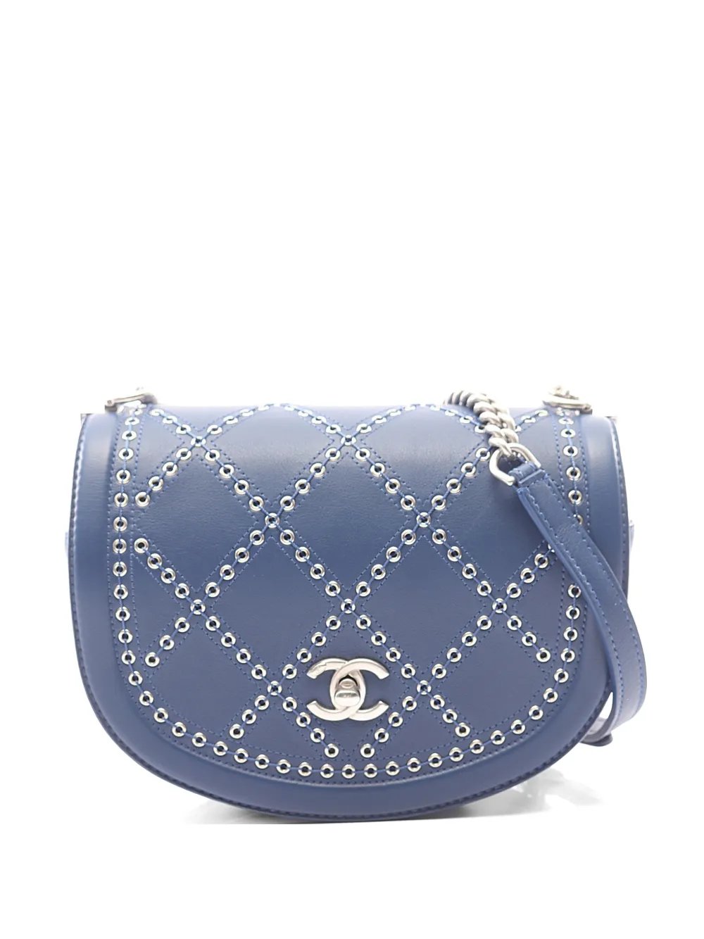 2018 mini Coco Eyelets Round Flap shoulder bag