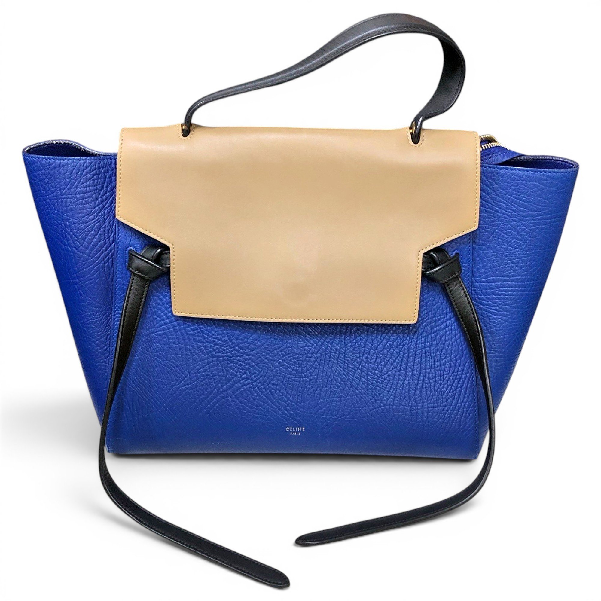 Belt leather handbag