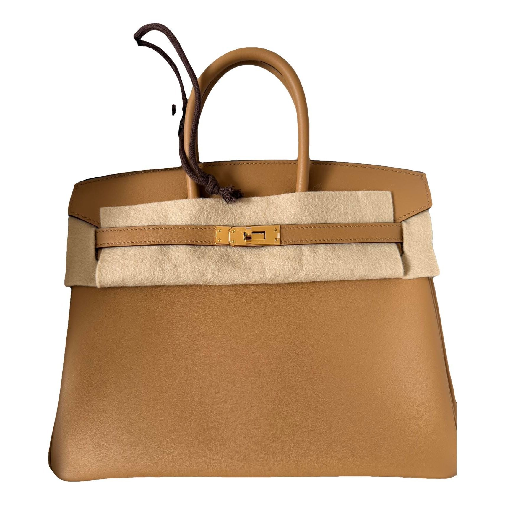 Birkin 25 leather handbag