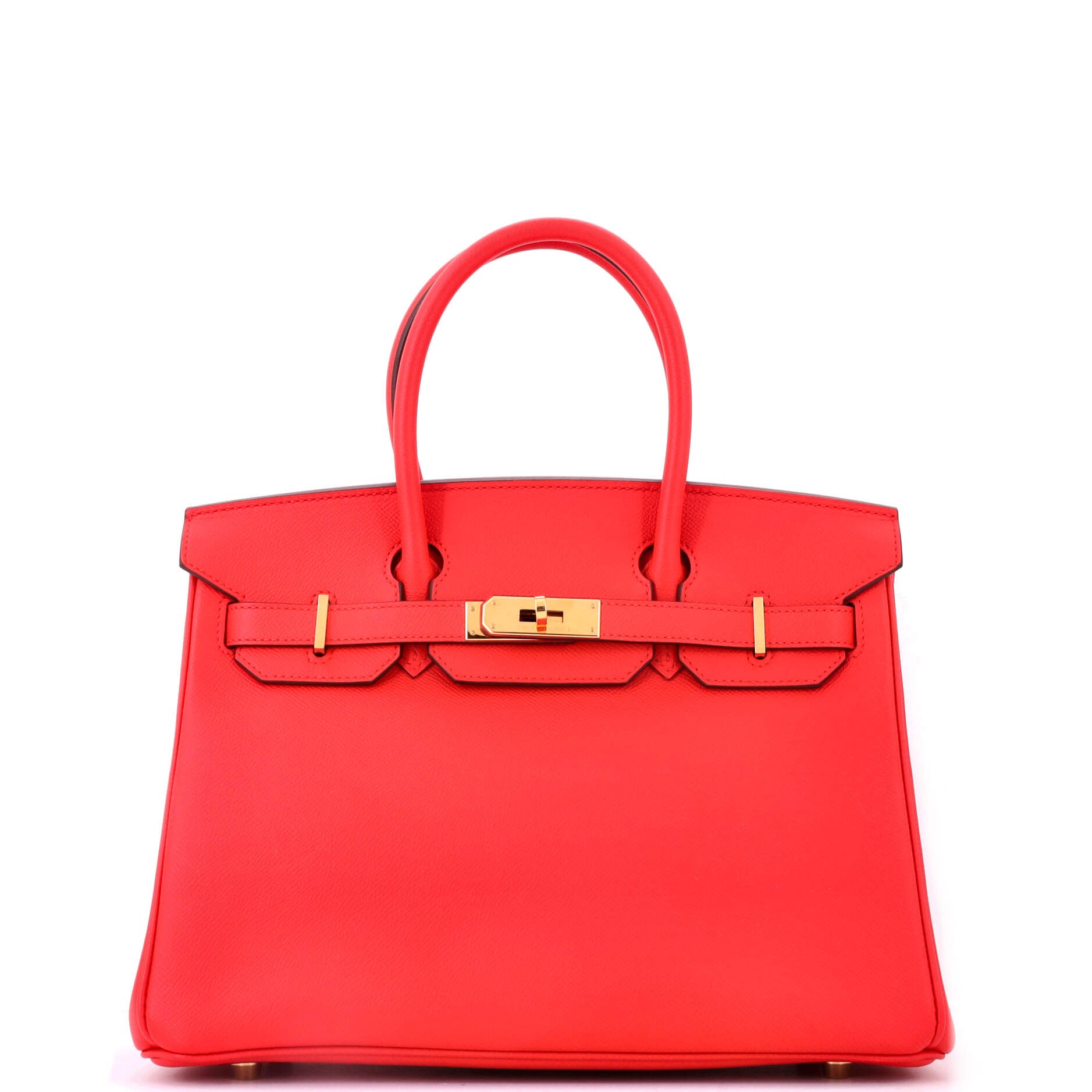 Birkin Handbag Rouge de Coeur Epsom with Gold Hardware 30