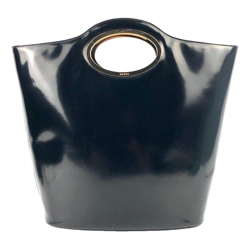 Patent leather tote