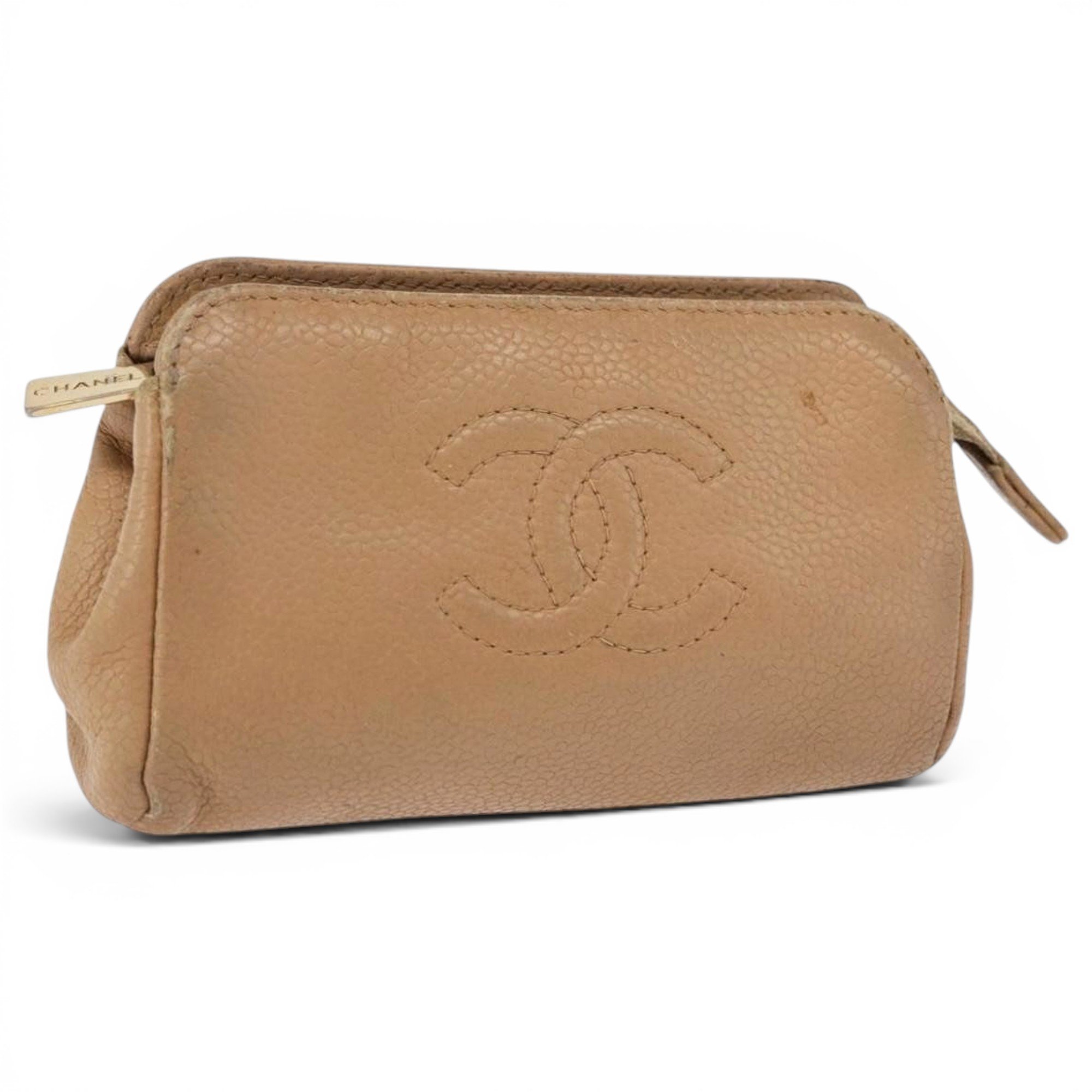 Leather clutch bag