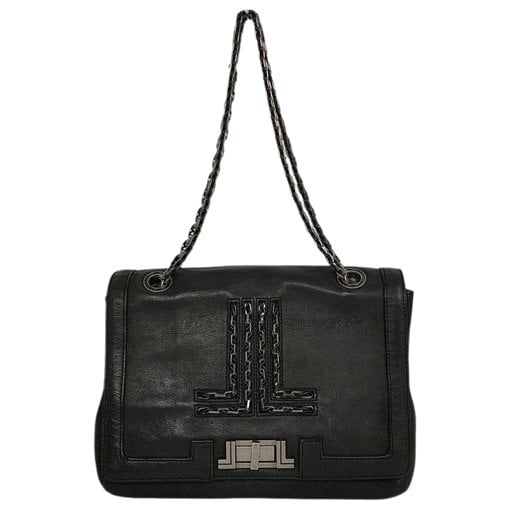 Leather clutch bag