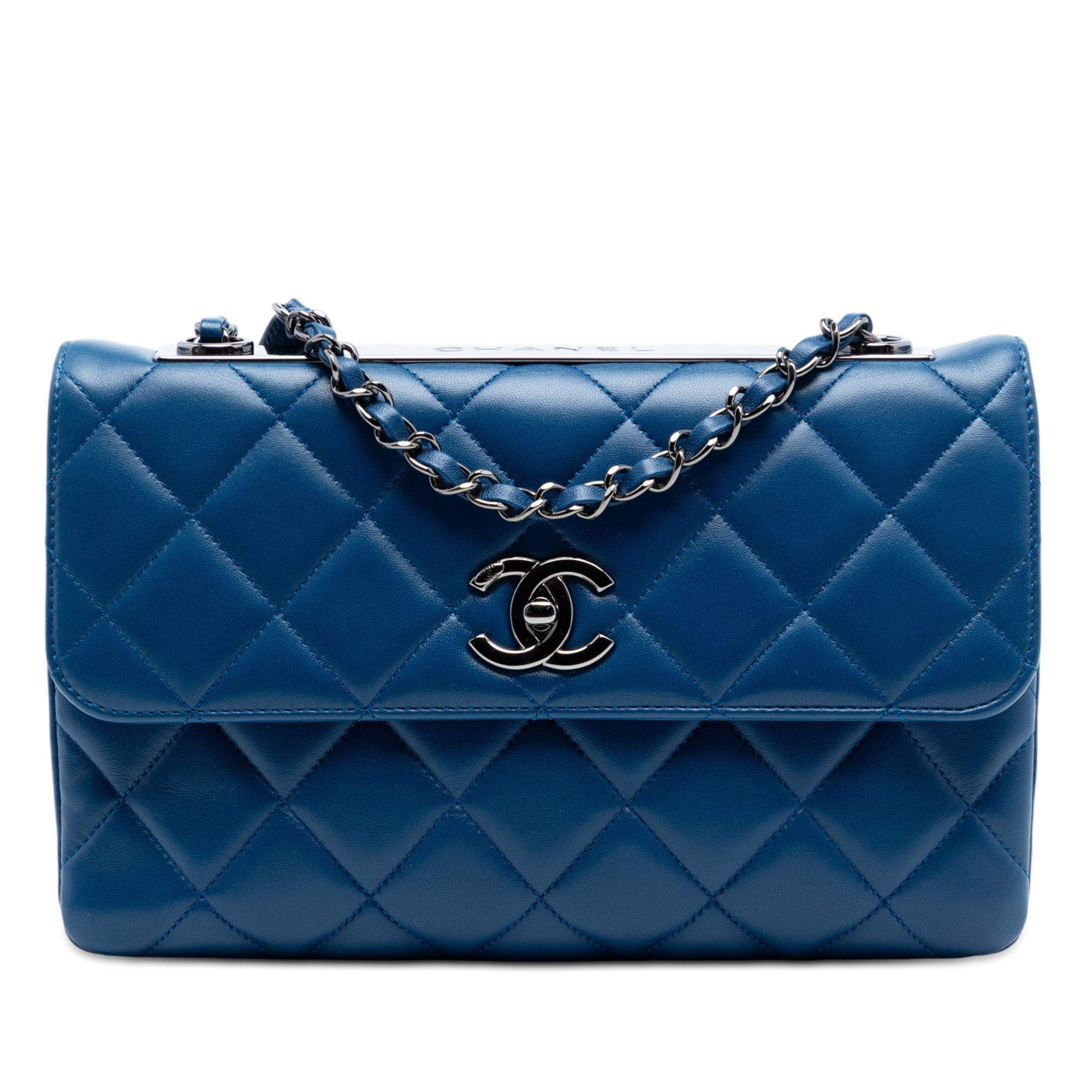 Trendy CC Flap leather handbag