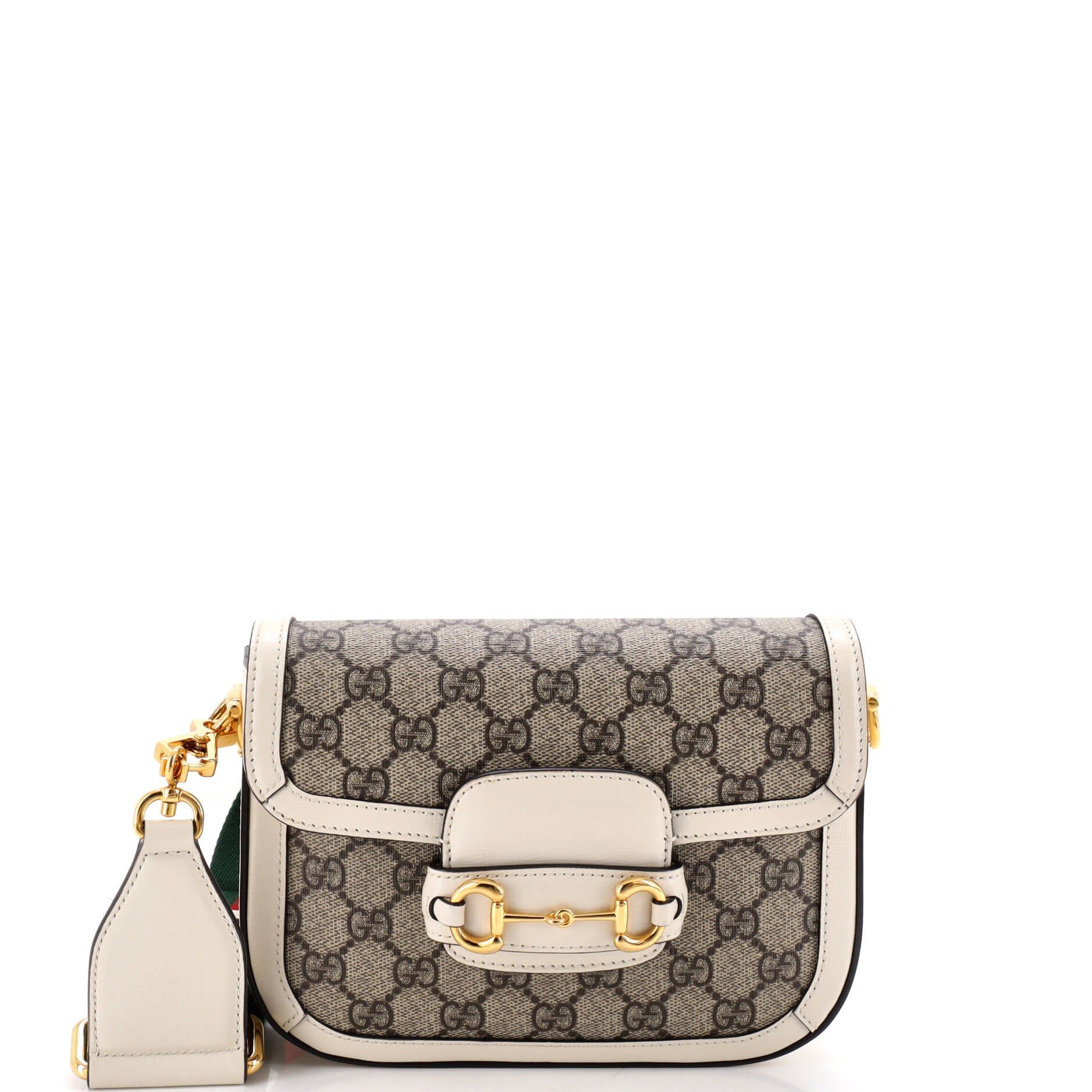 Horsebit 1955 Shoulder Bag GG Coated Canvas with Leather Mini