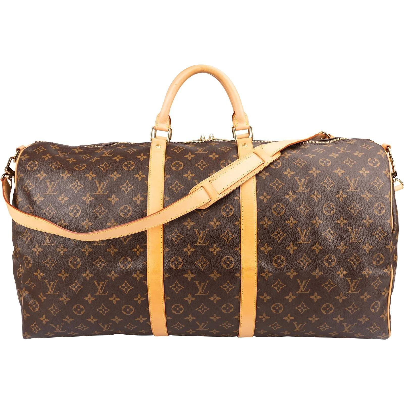 Keepall leather travel bag