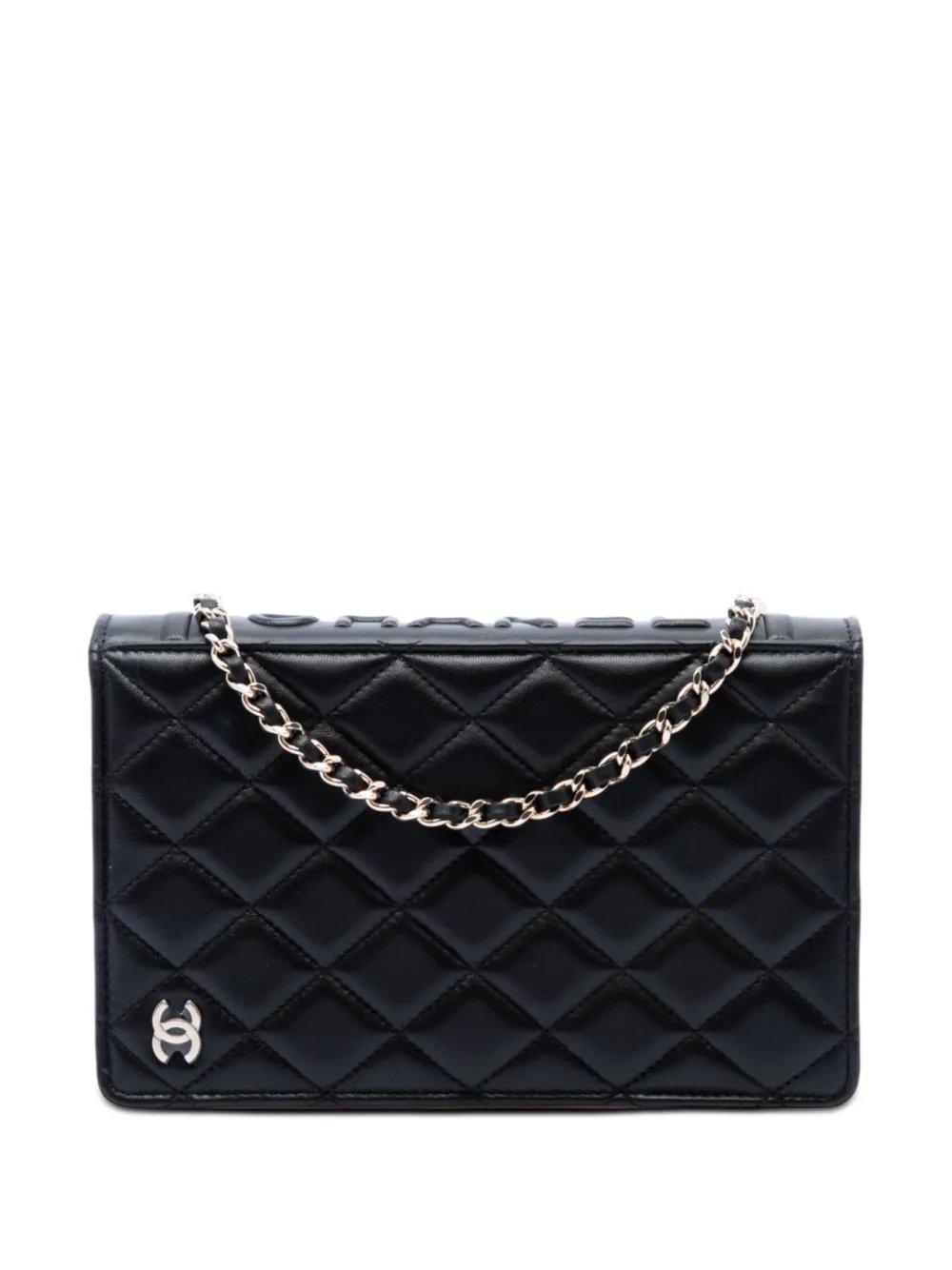 2021-2026 Quilted Lambskin Book Wallet On Chain crossbody bag