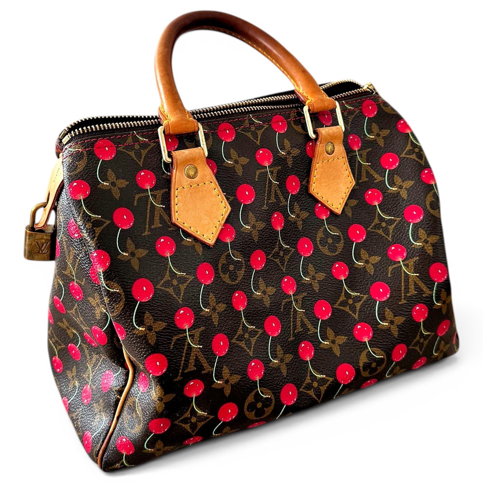 Speedy leather handbag