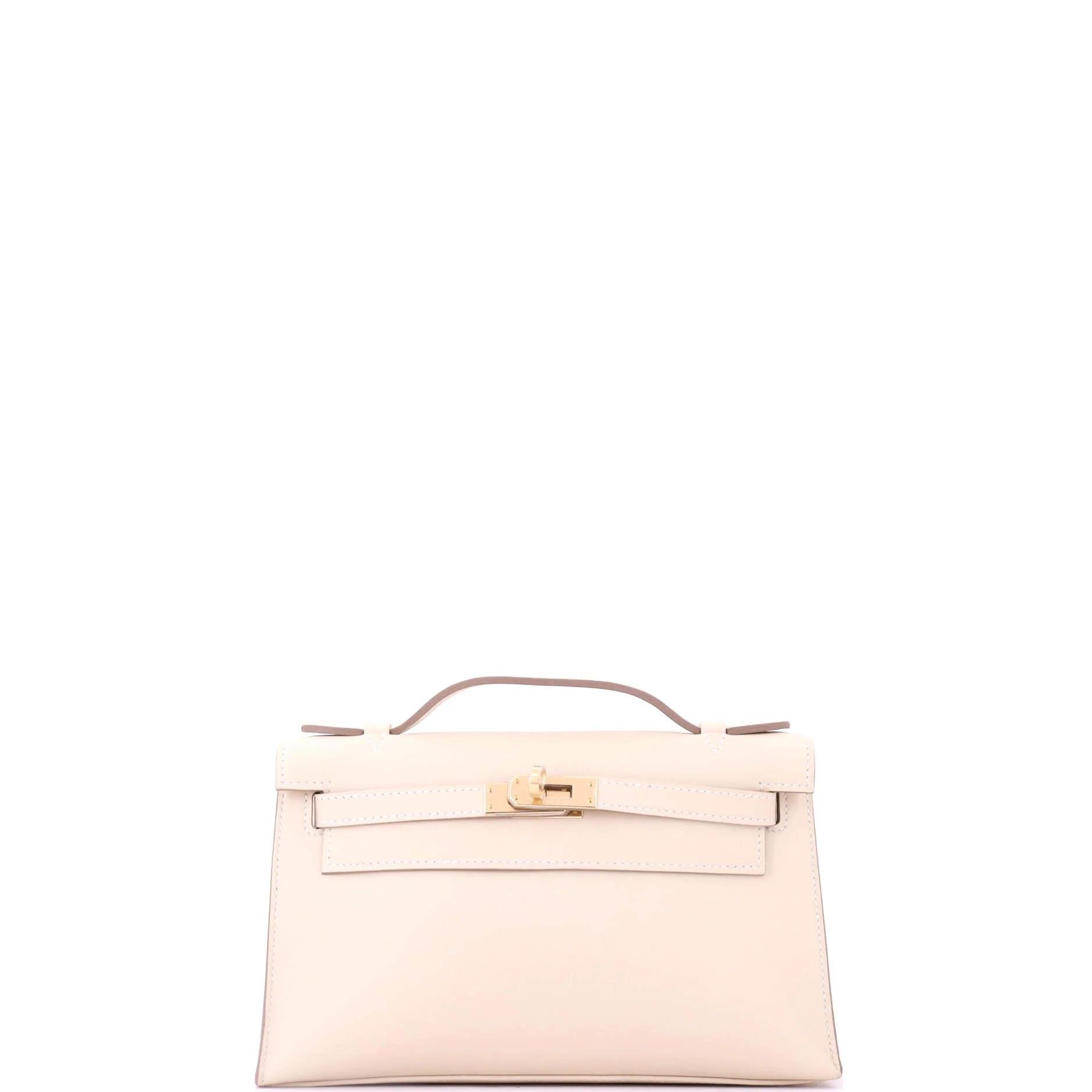 Leather clutch bag