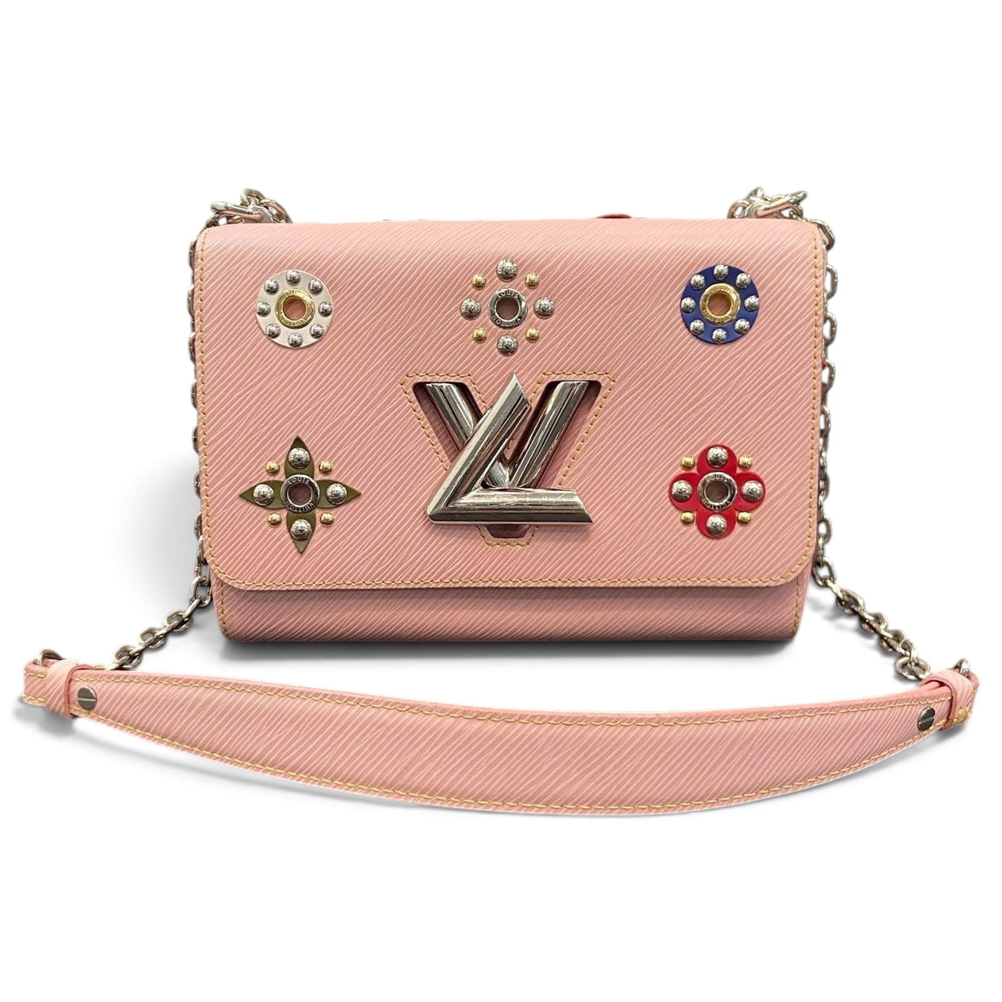 Twist leather handbag