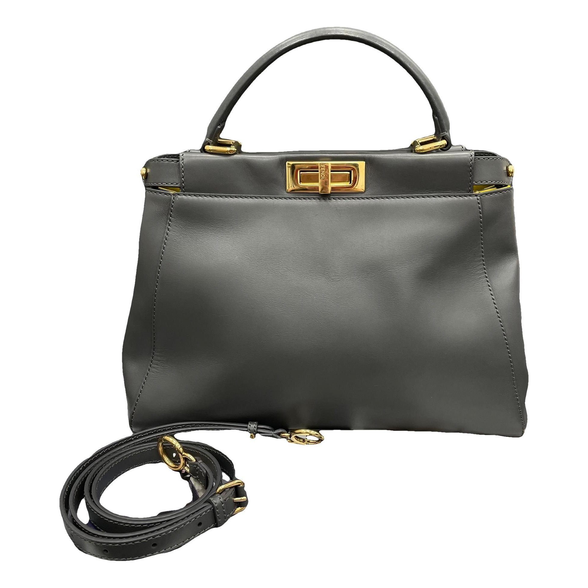 Peekaboo leather handbag