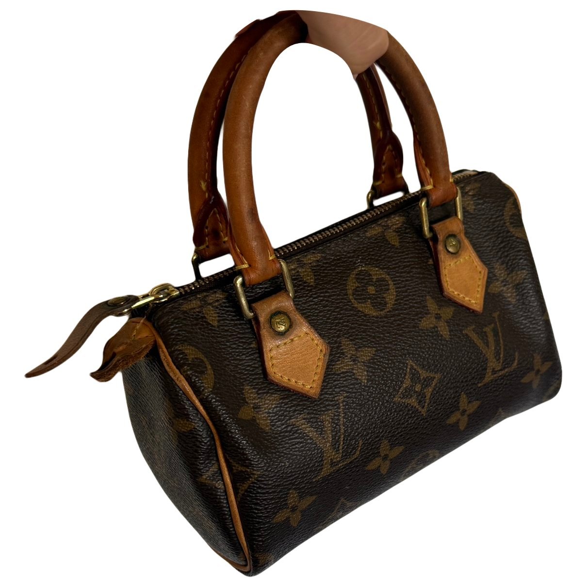 Nano Speedy / Mini HL leather handbag