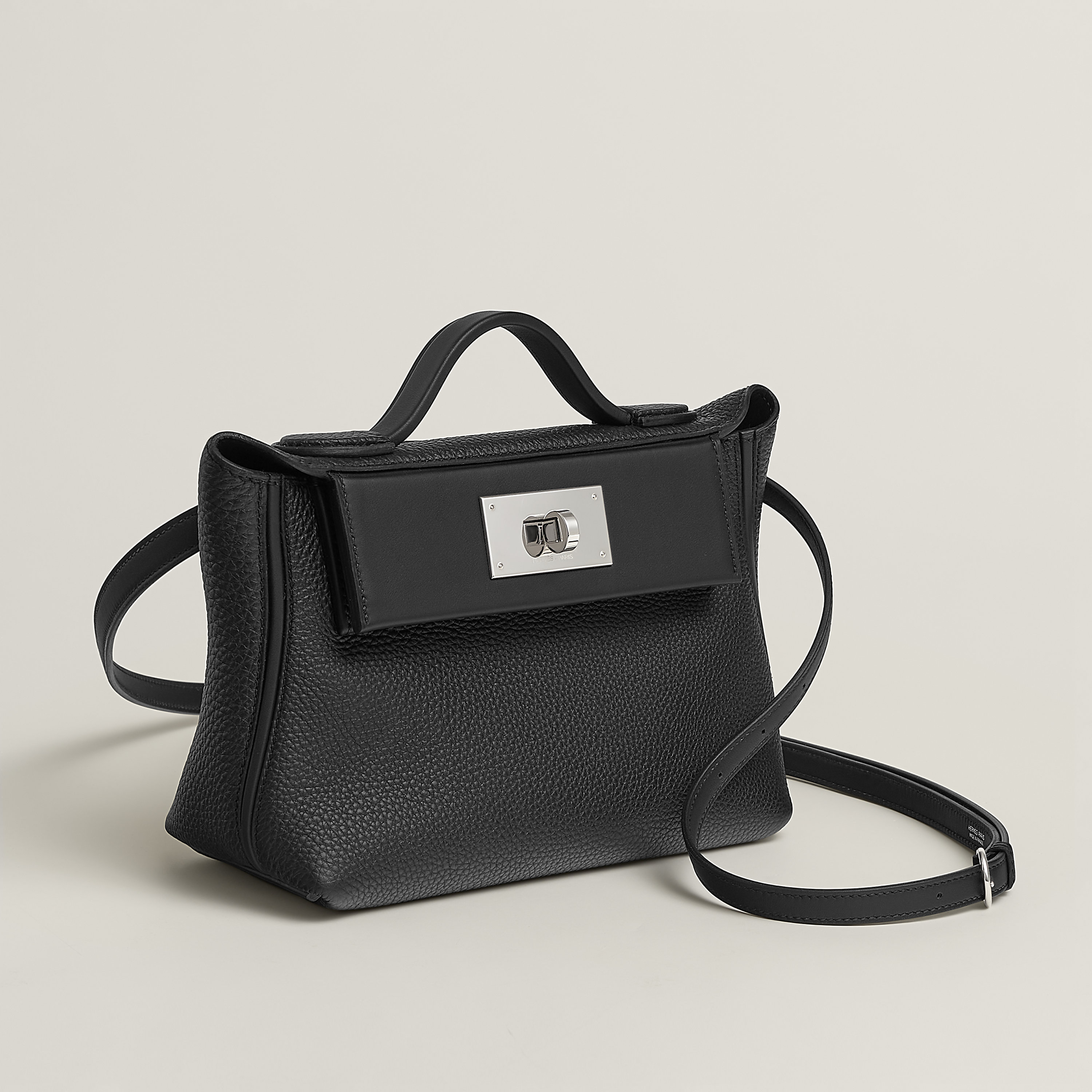 Hermès 24/24 21 24 cm calfskin Noir
