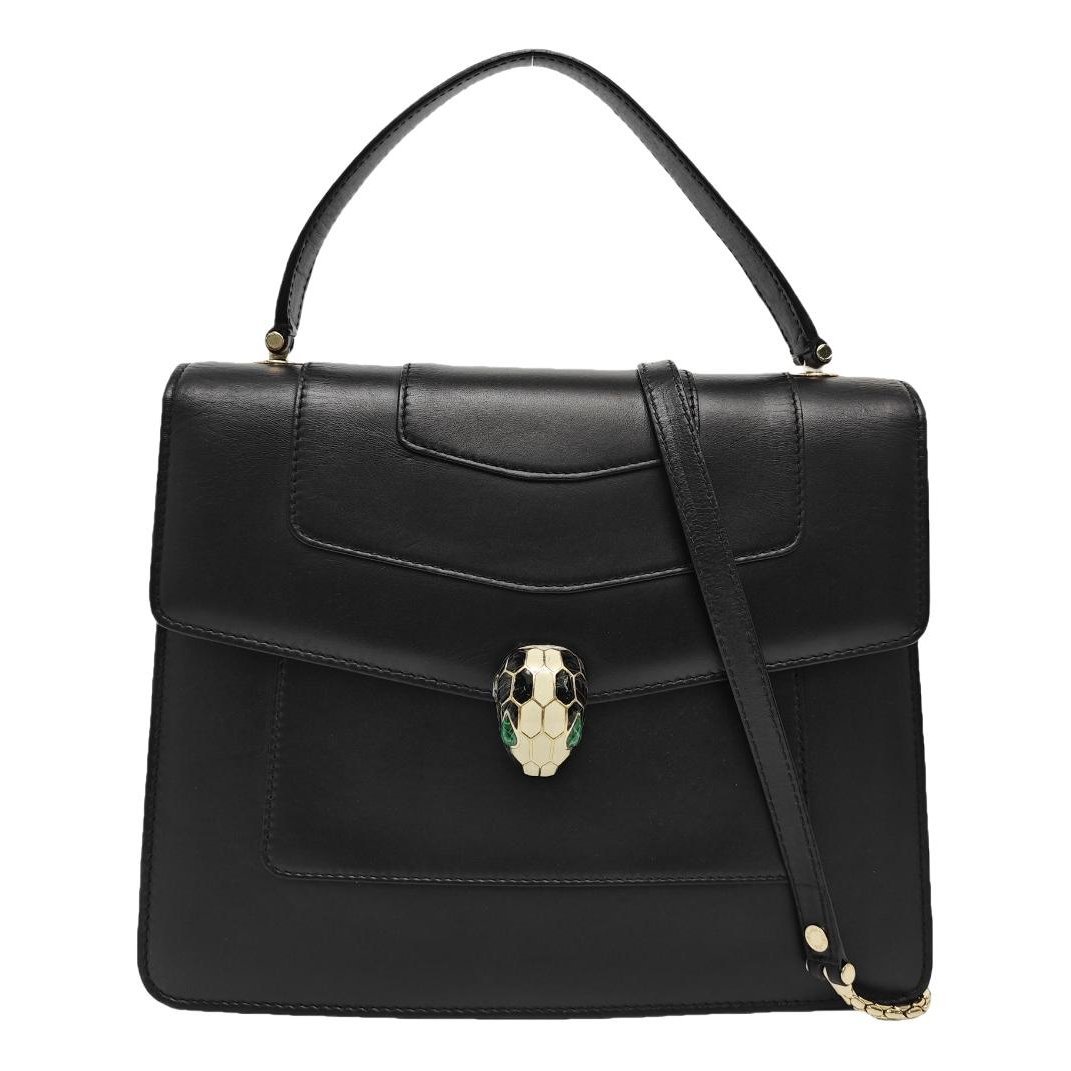 Serpenti leather handbag