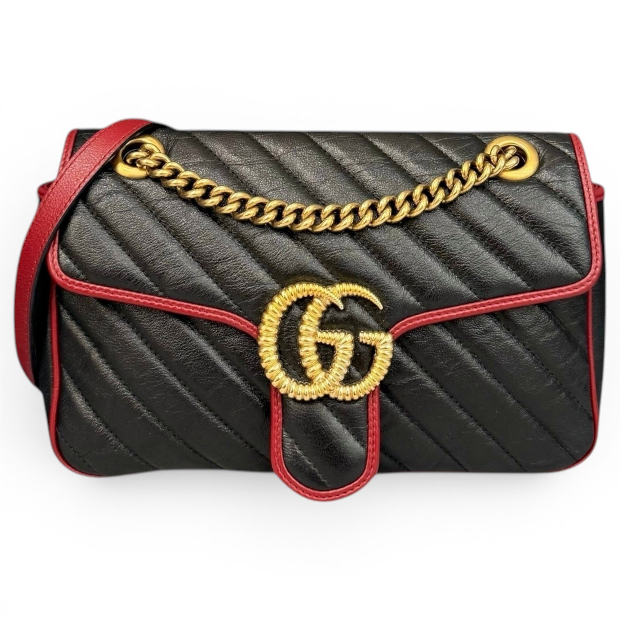 GG Marmont pony-style calfskin handbag