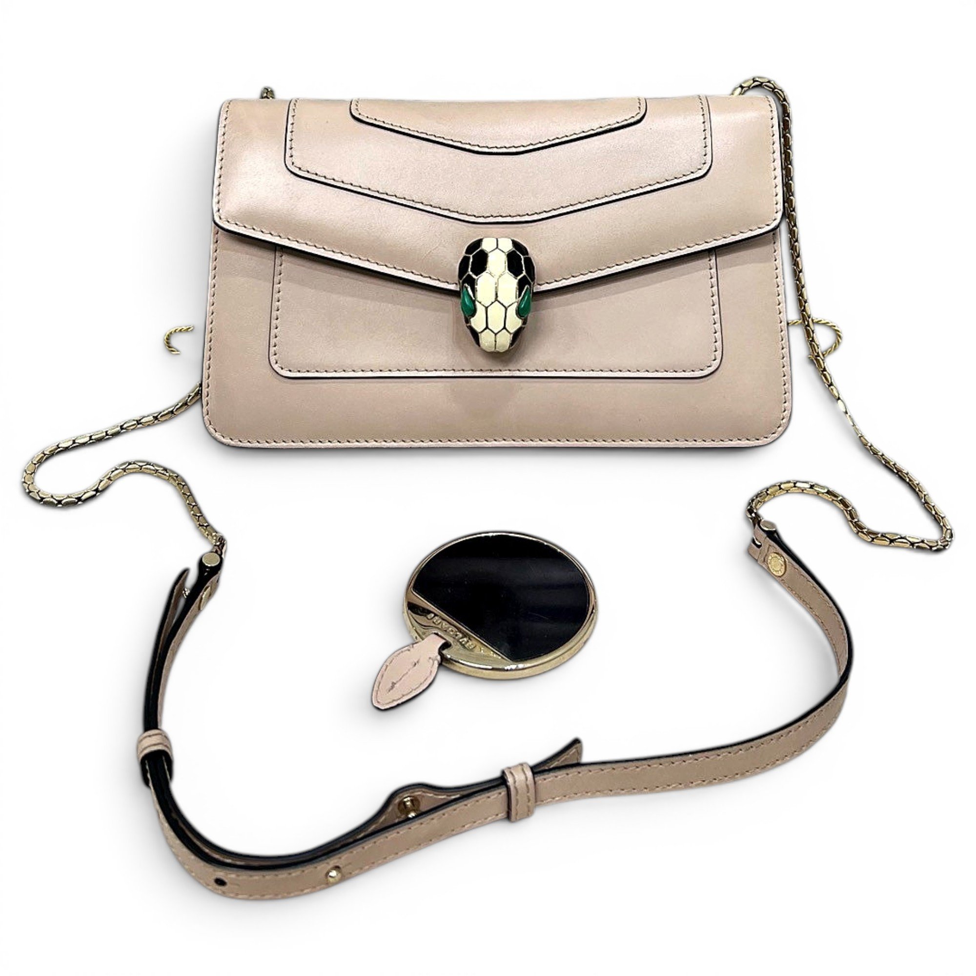 Serpenti leather handbag
