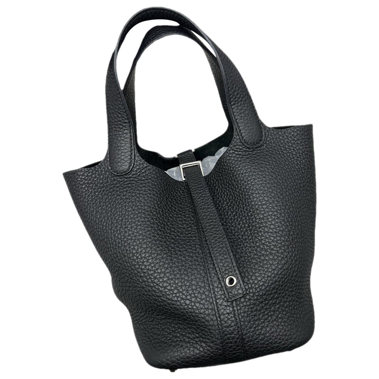Picotin leather tote