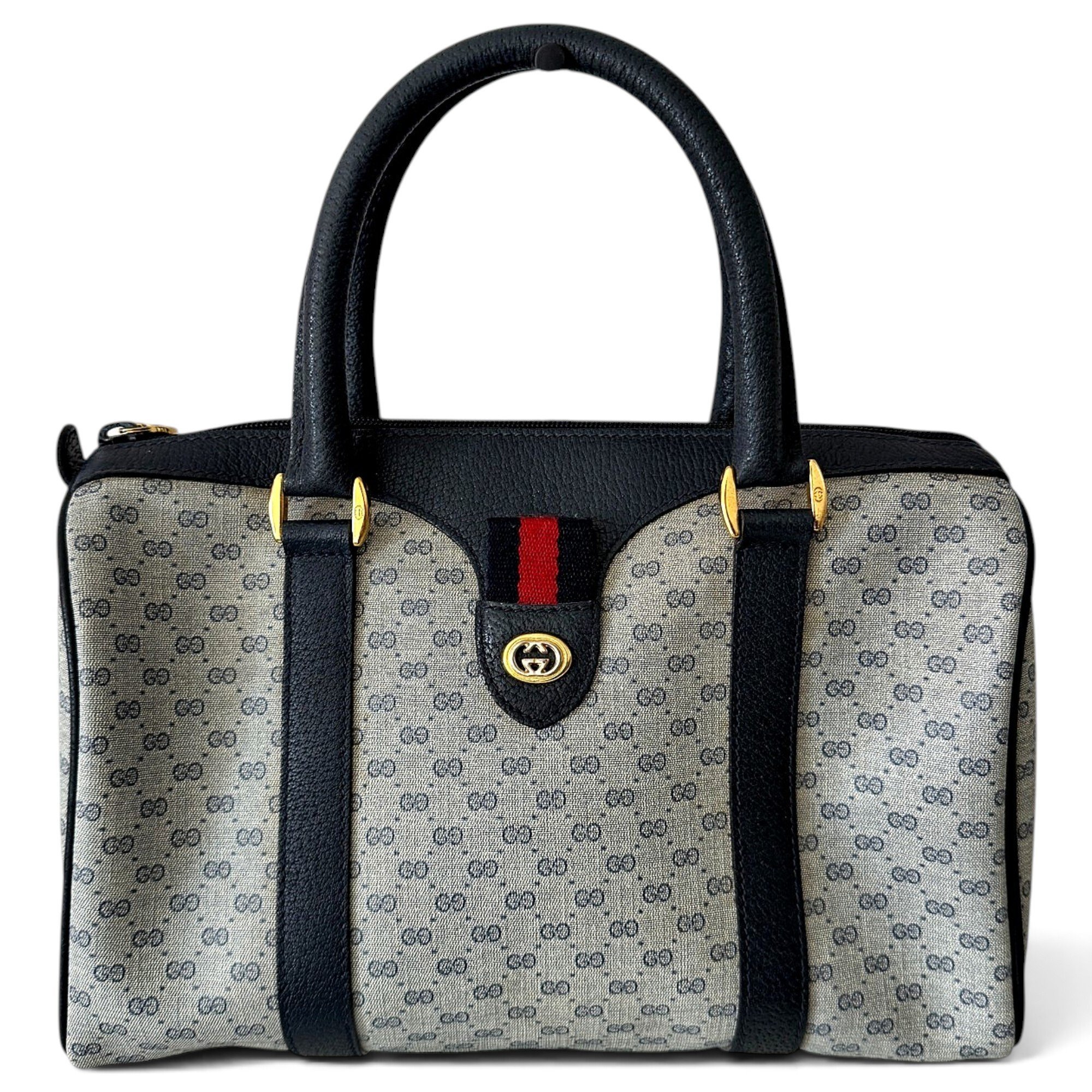 Leather bowling bag