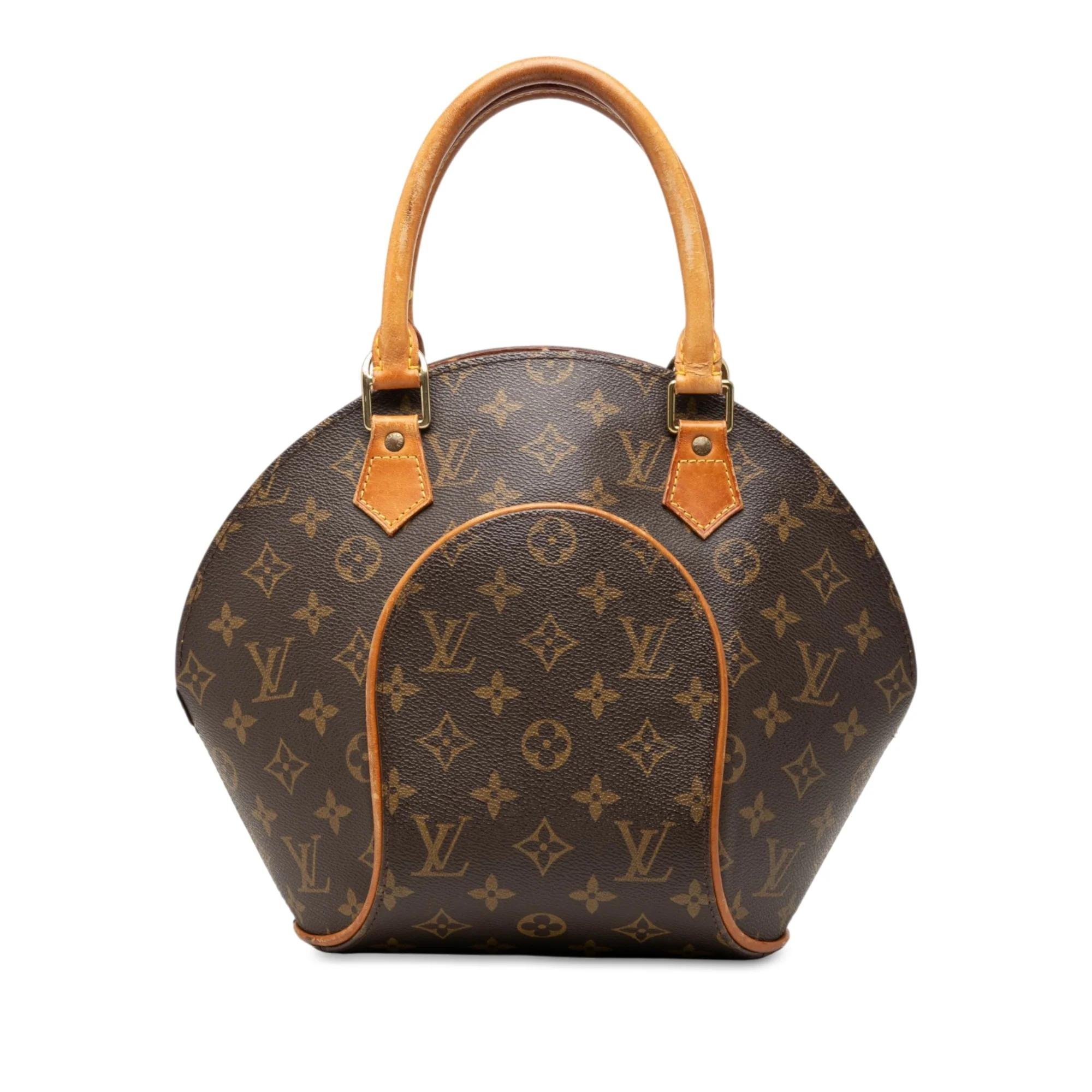 Ellipse leather handbag