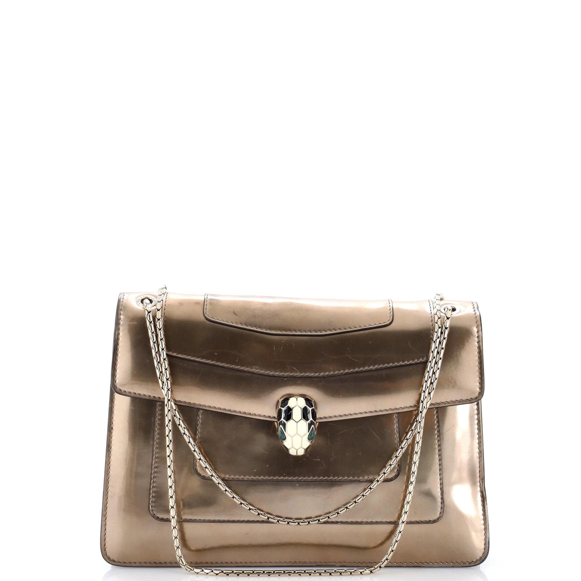 Patent leather handbag