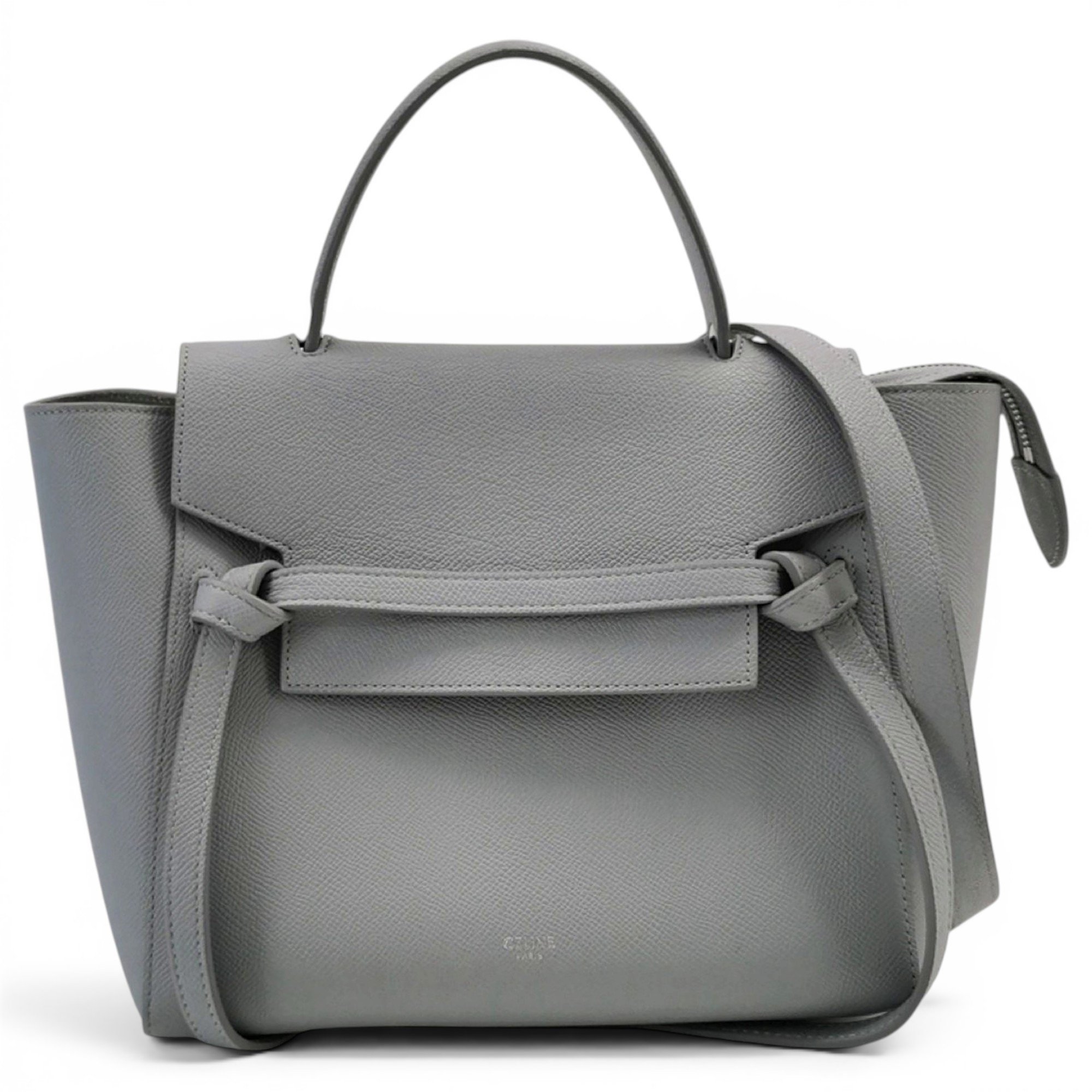 Belt leather handbag