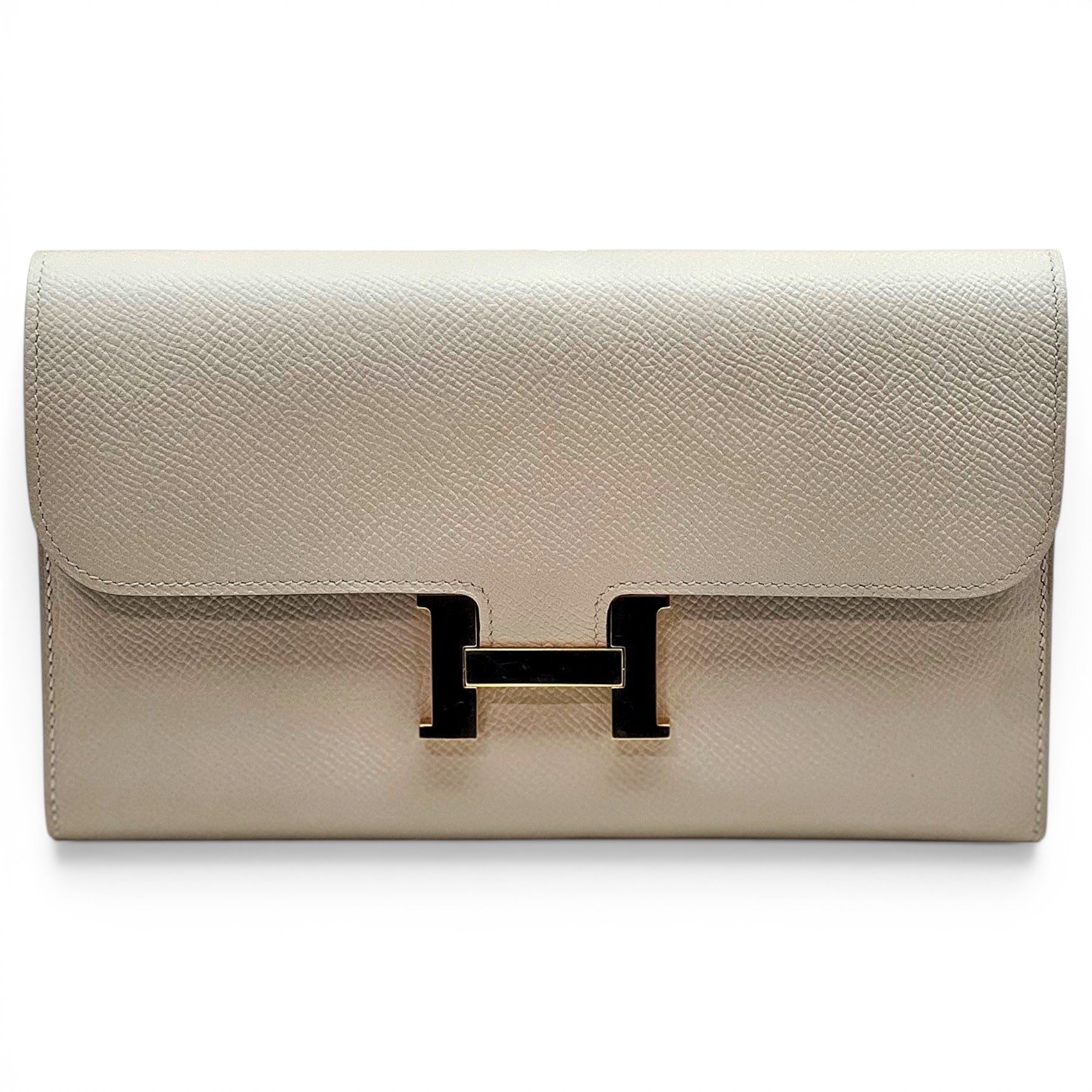 Constance leather clutch bag