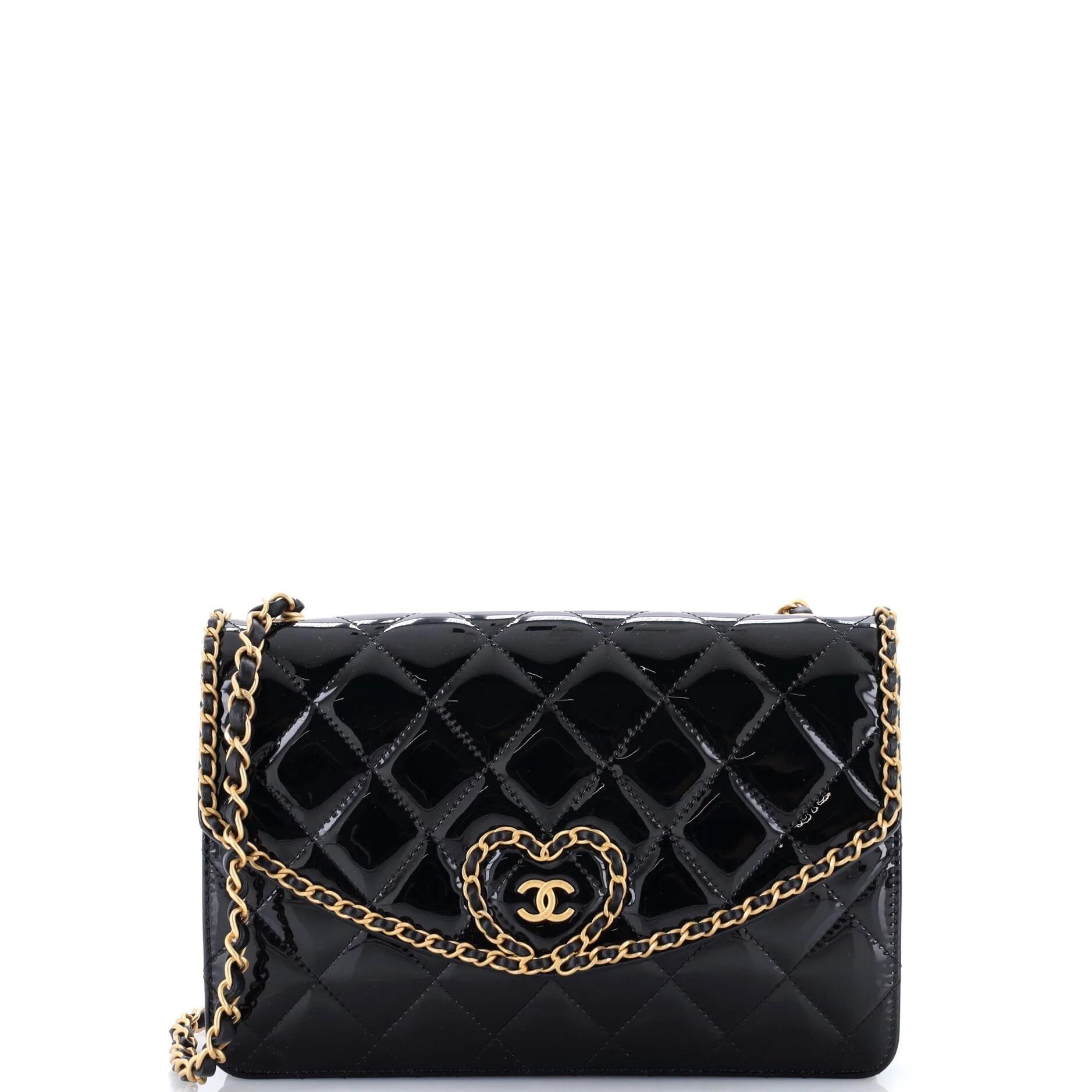 Patent leather crossbody bag