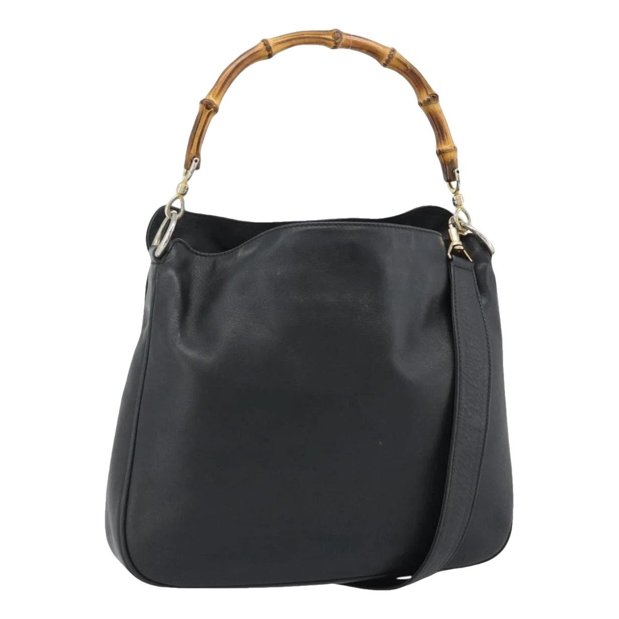 Bamboo leather handbag