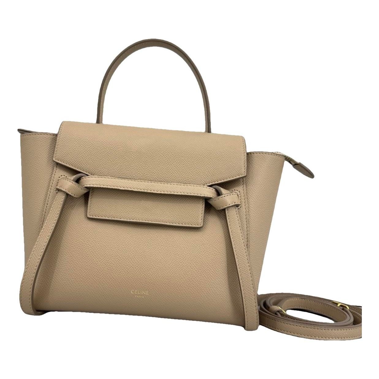 Belt leather handbag