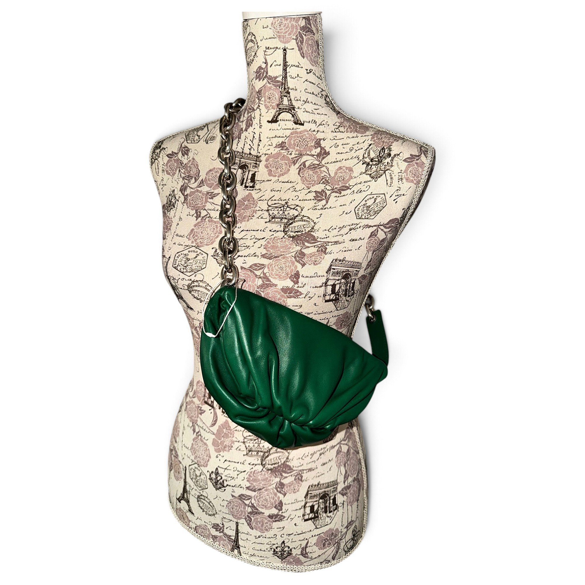Chain Pouch leather handbag