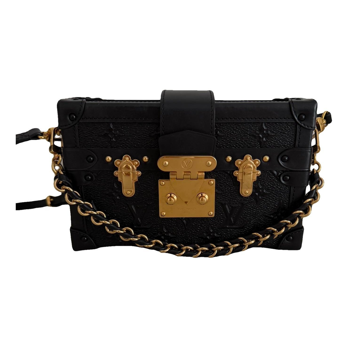 Petite Malle leather mini bag