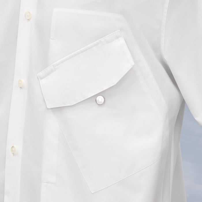 Blanc Short-sleeve Straight Cut Shirt