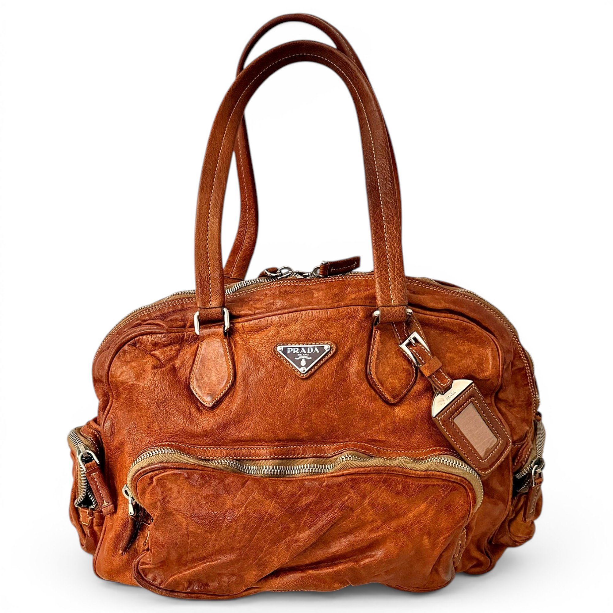 Bowling leather bowling bag