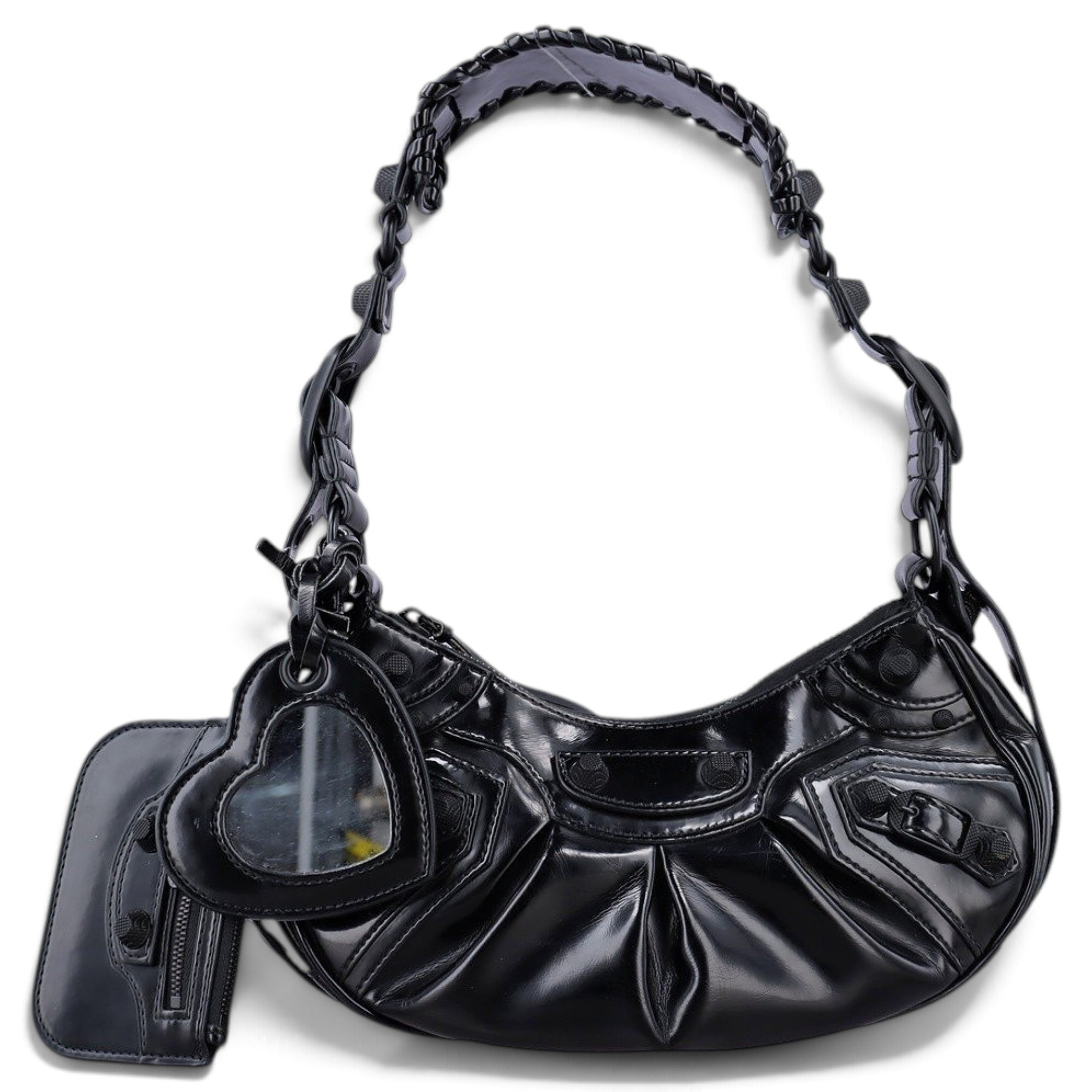 Balenciaga Le Cagole patent leather handbag
