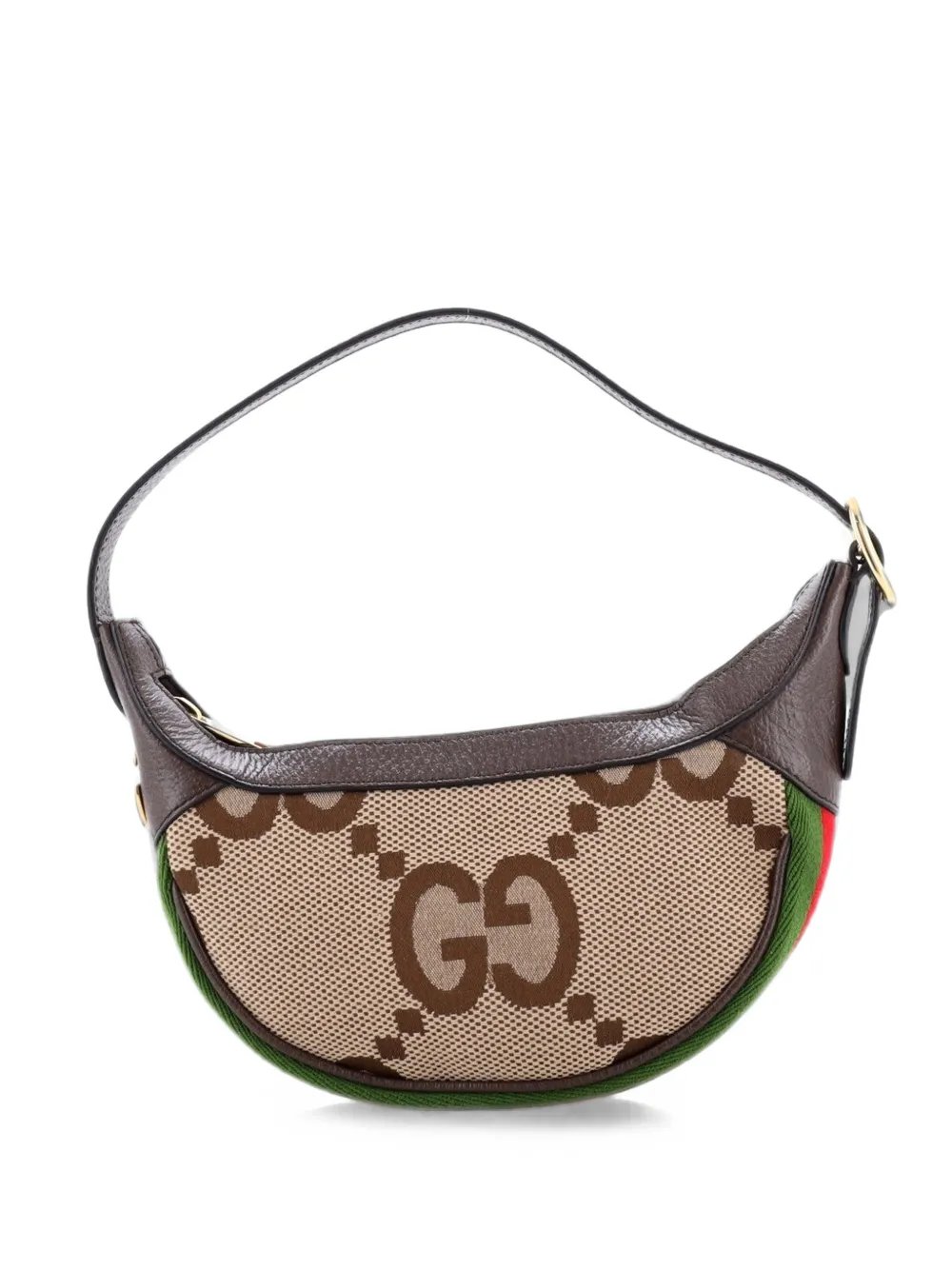Ophidia Half Moon Bag Jumbo GG Canvas Mini hobo bag