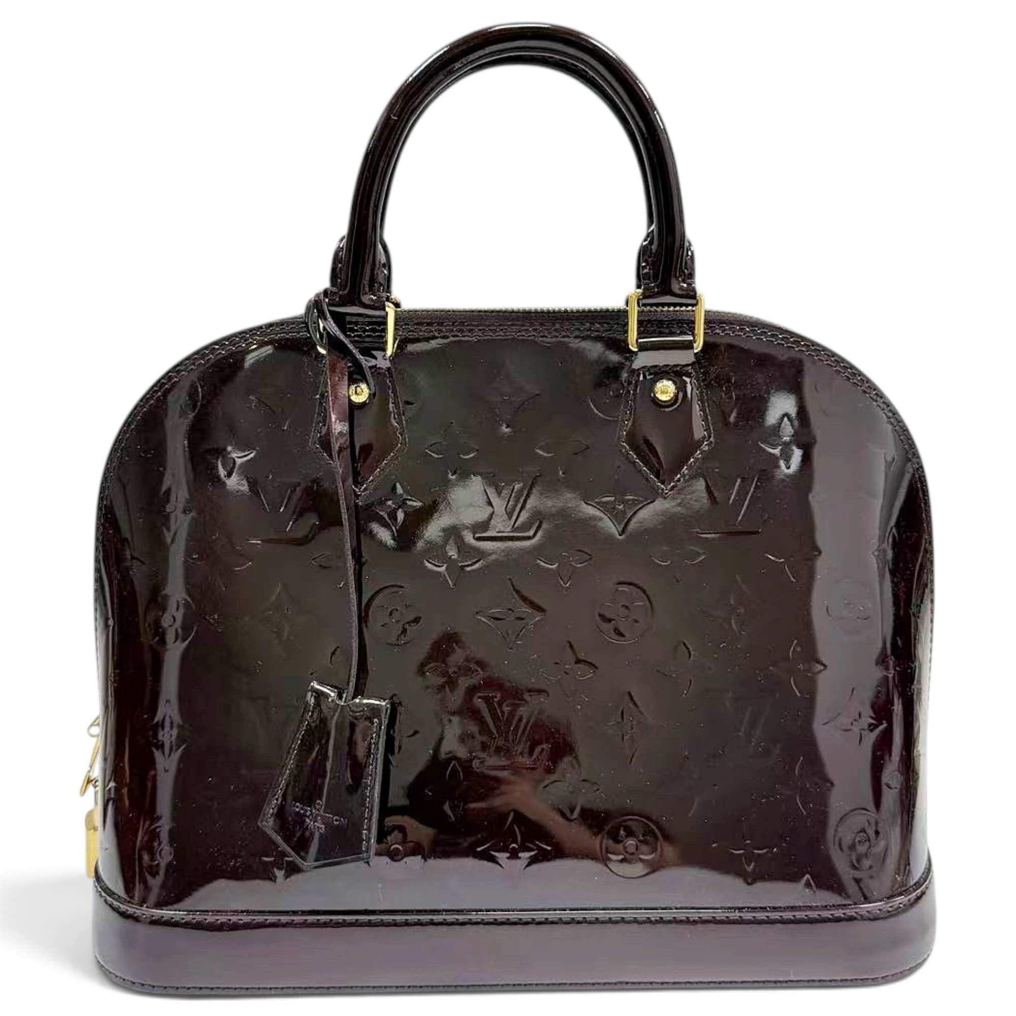 Alma patent leather handbag