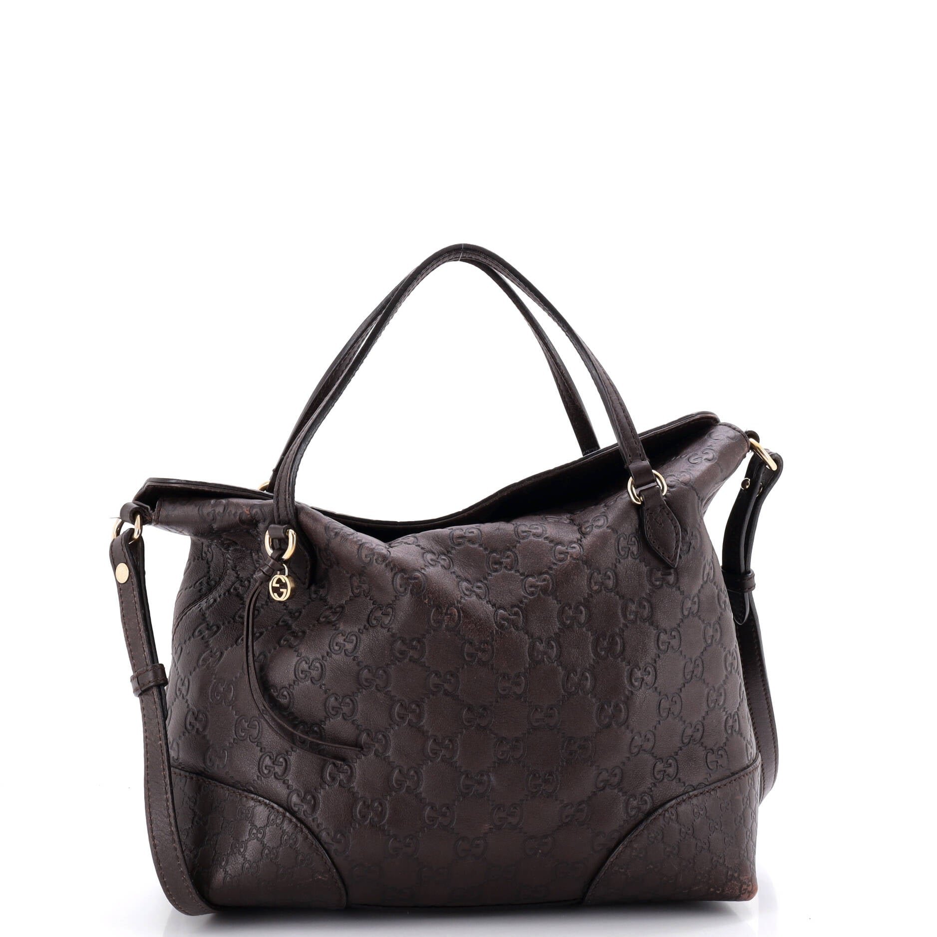 Bree Convertible Top Handle Bag Guccissima Leather Medium