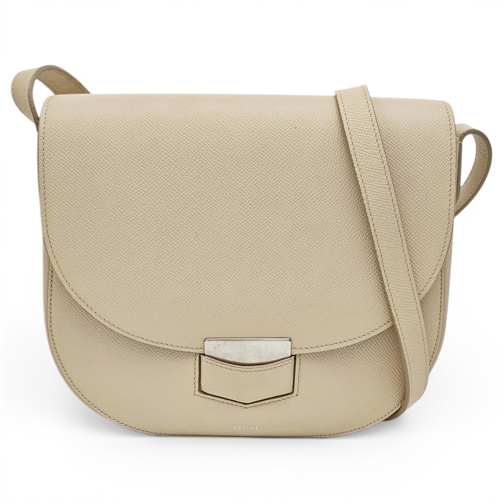 Trotteur leather handbag