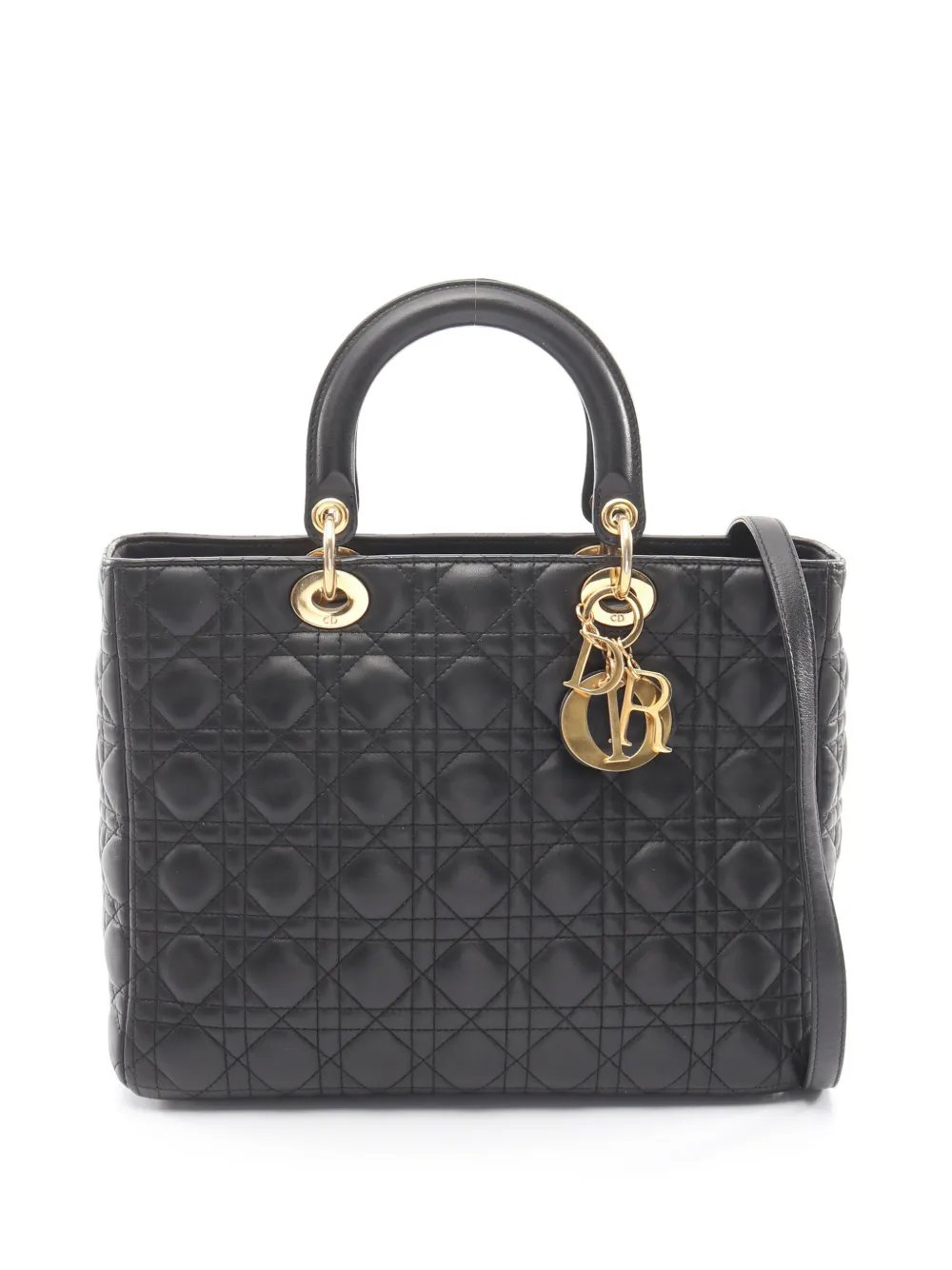2000s Lady Dior Cannage tote bag