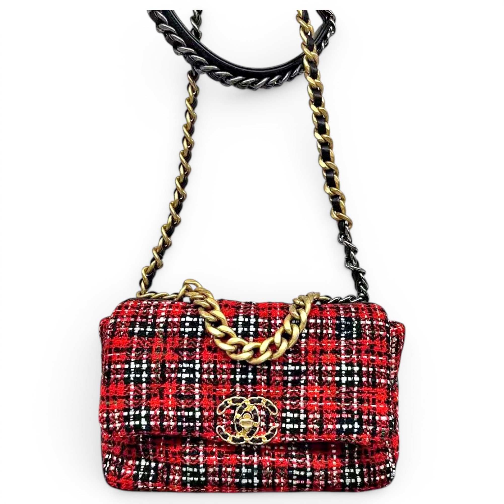 Chanel 19 cloth handbag